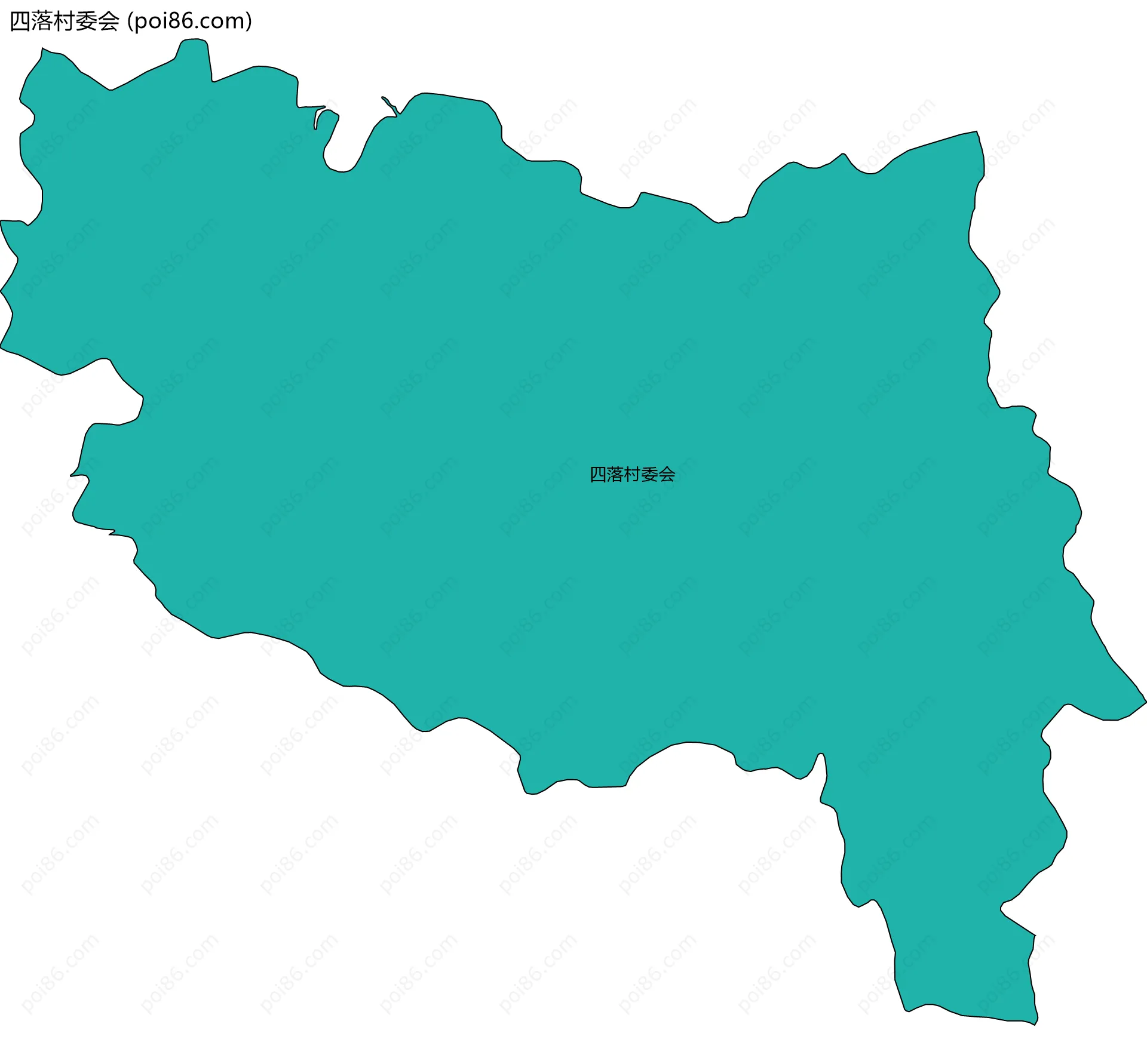 四落村委会边界地图