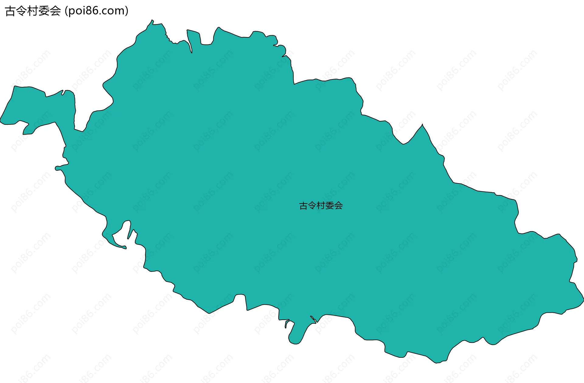 古令村委会边界地图