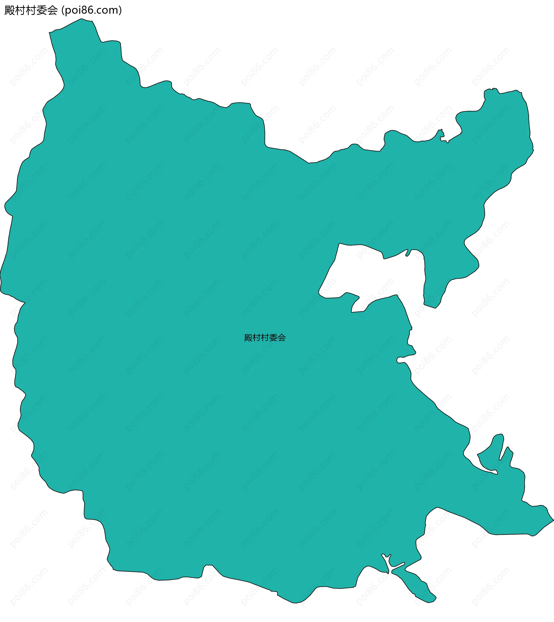 殿村村委会边界地图