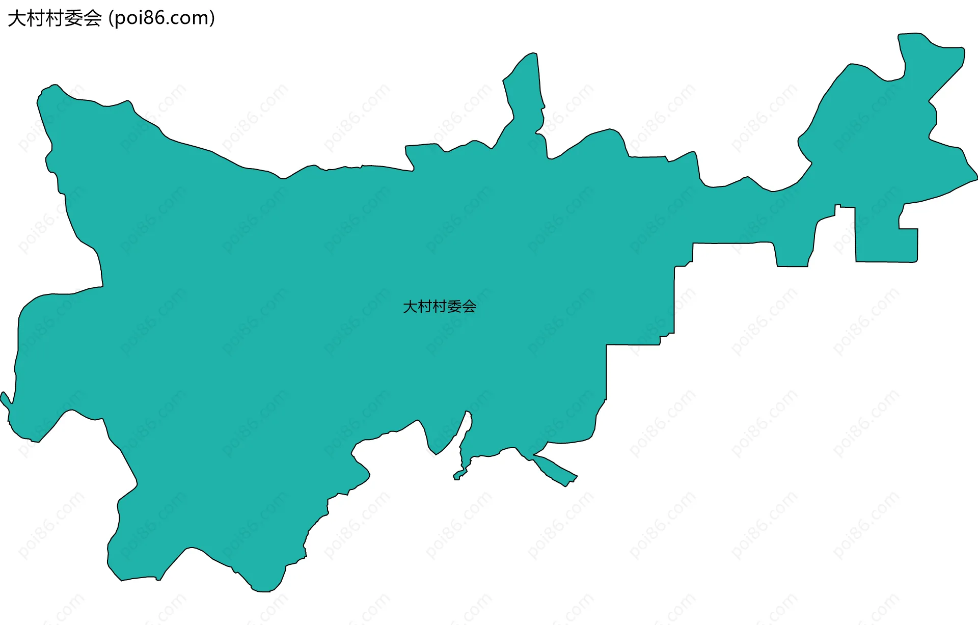 大村村委会边界地图