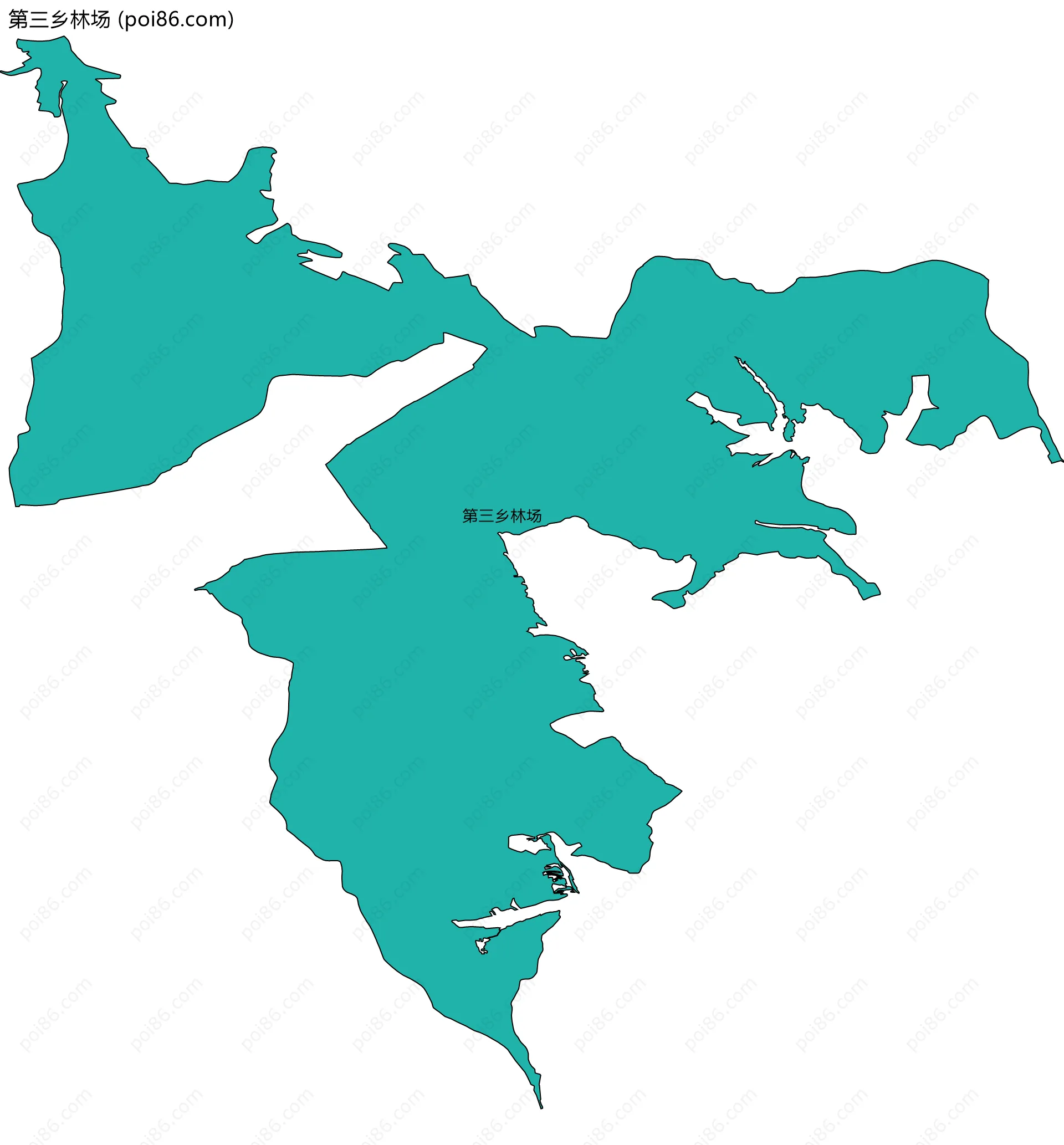 第三乡林场边界地图