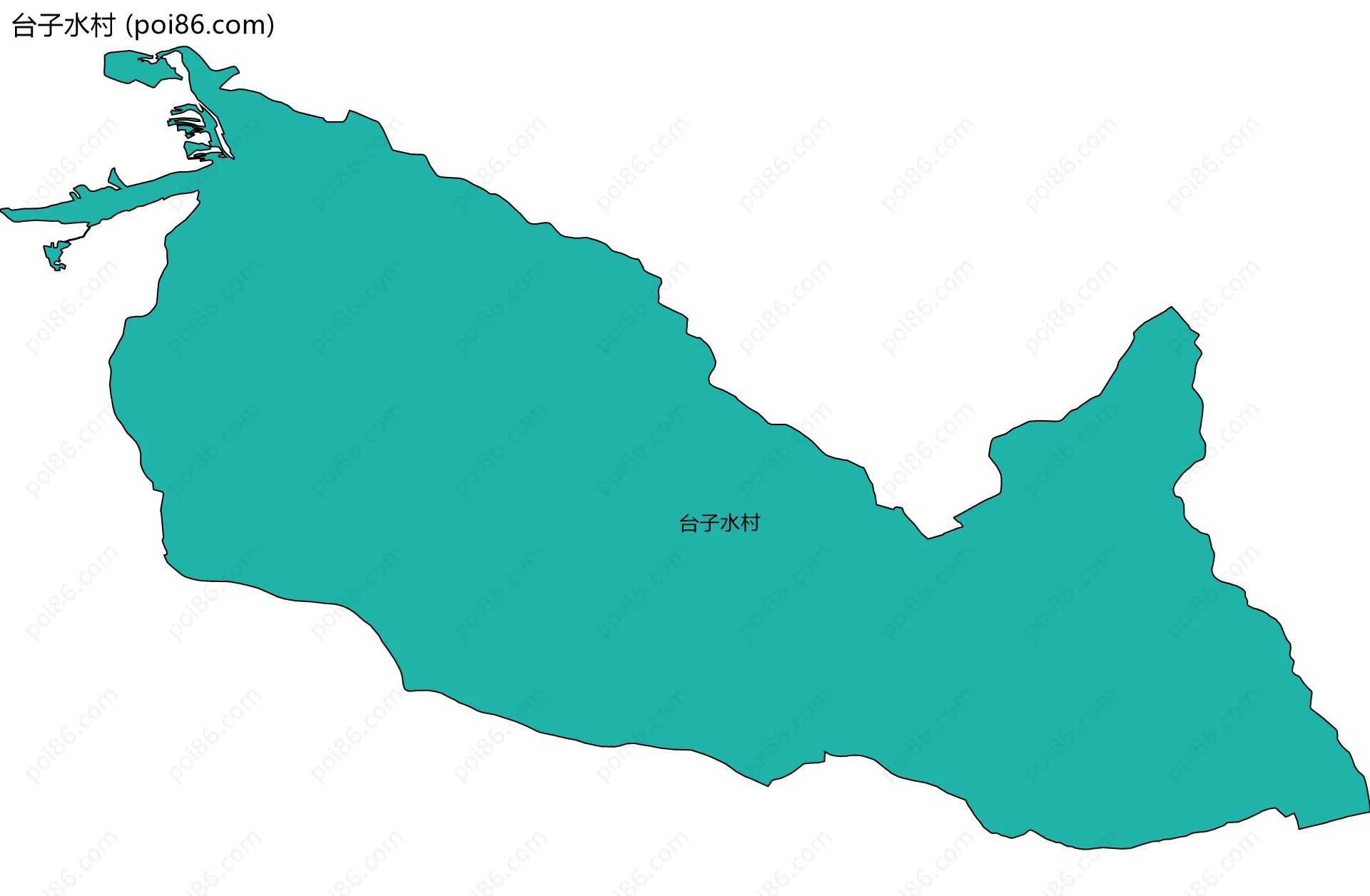 台子水村边界地图