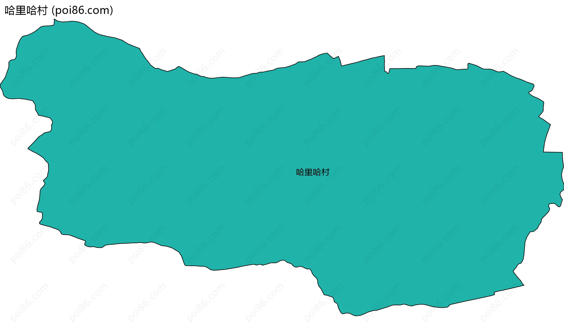 哈里哈村边界地图