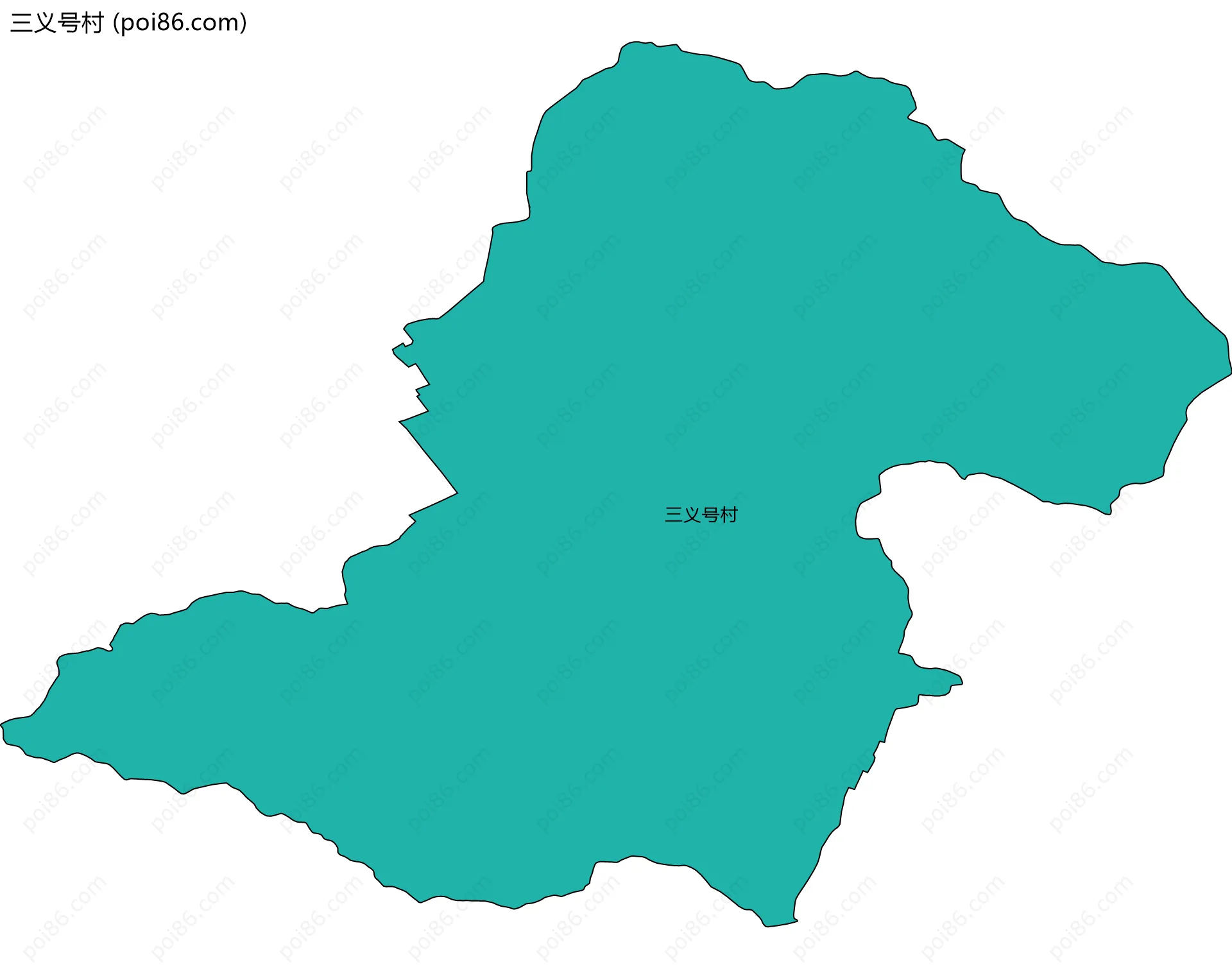 三义号村边界地图