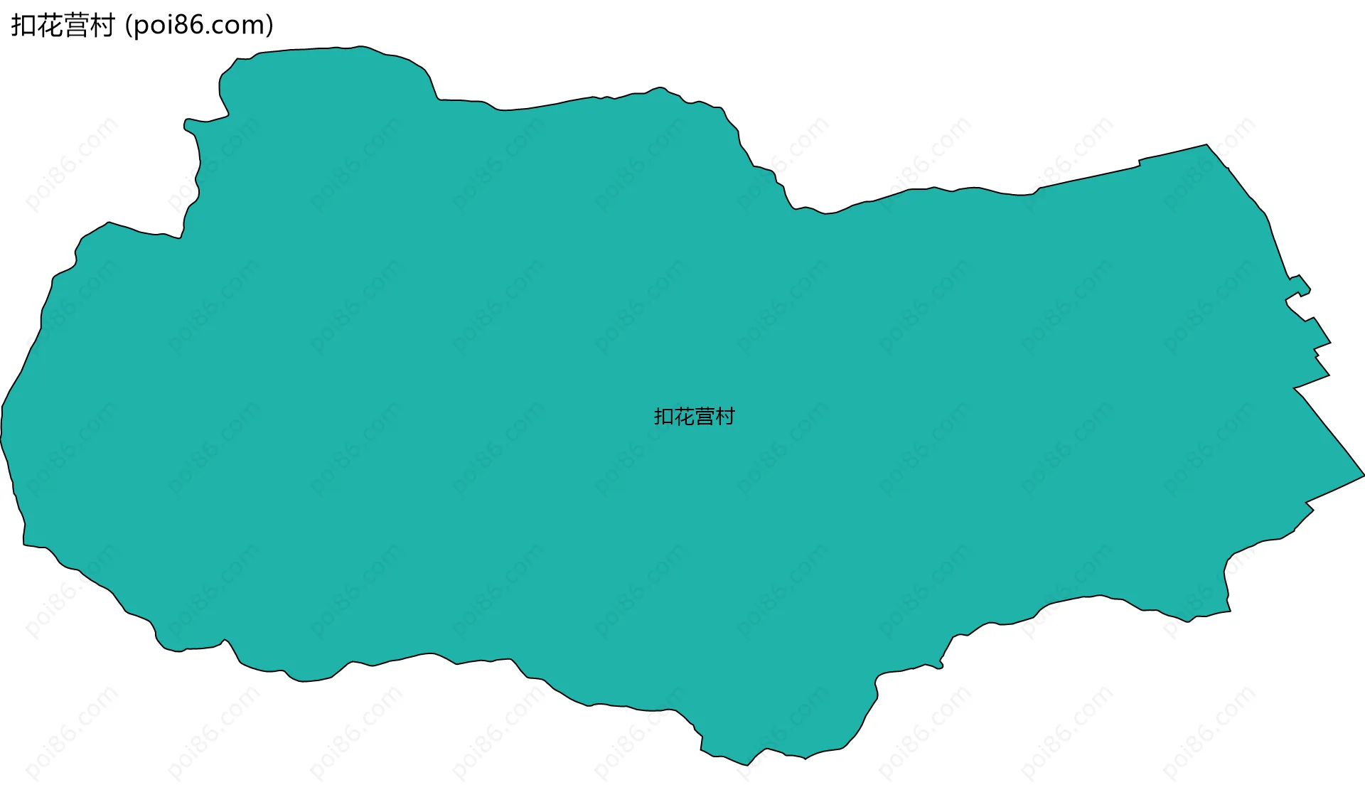 扣花营村边界地图