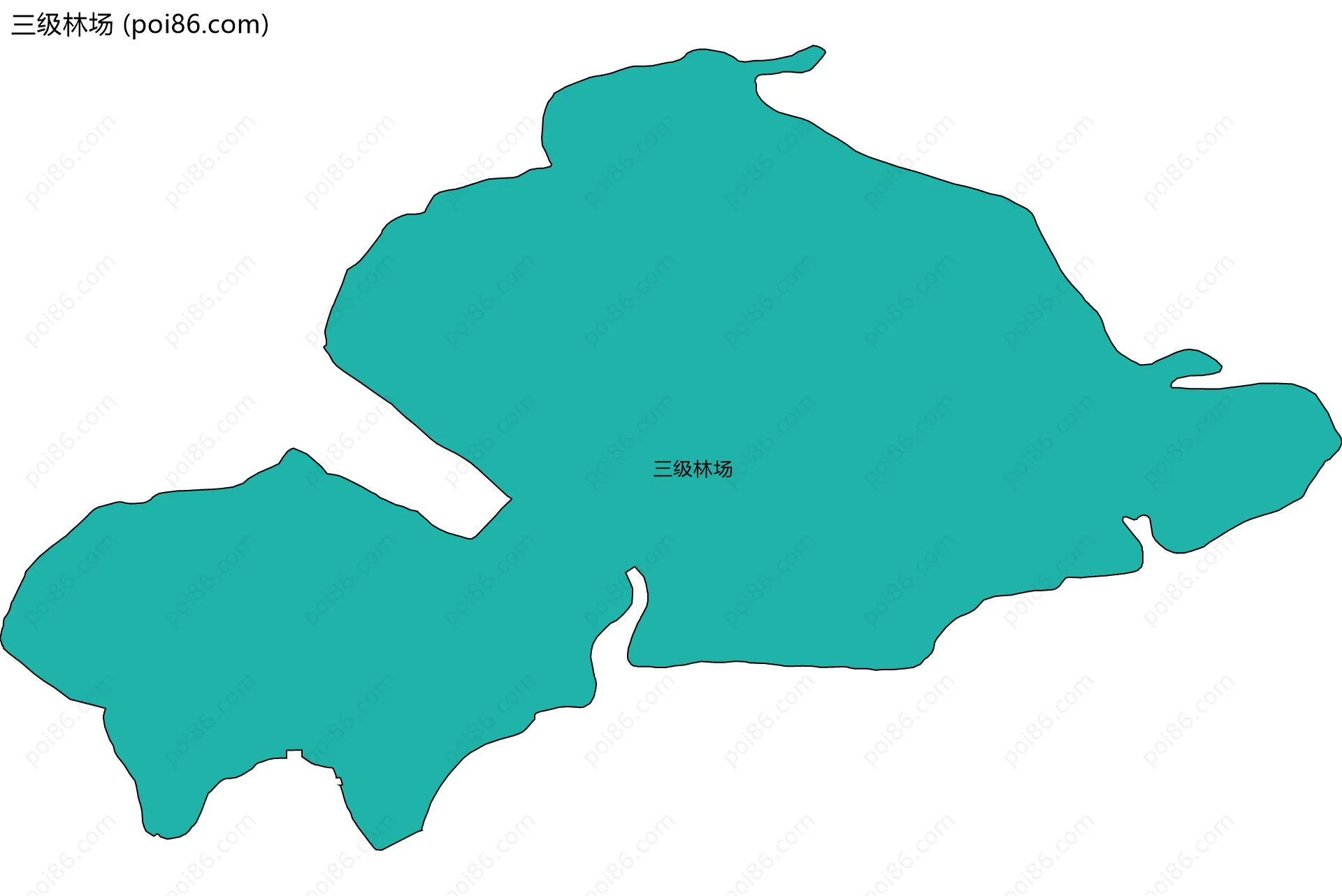 三级林场边界地图