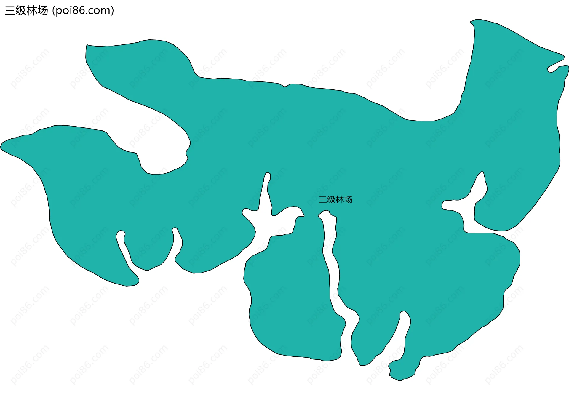 三级林场边界地图