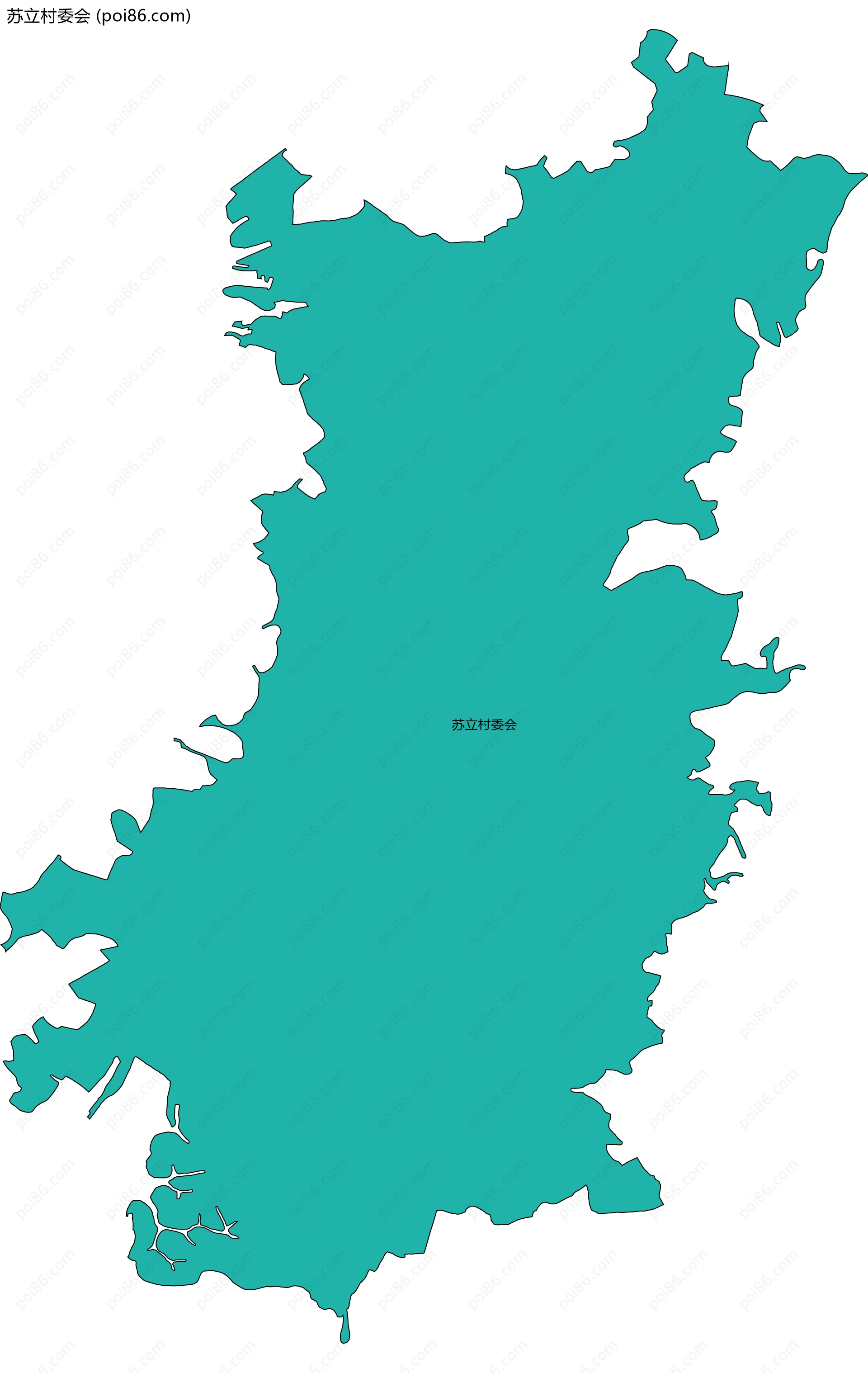 苏立村委会边界地图