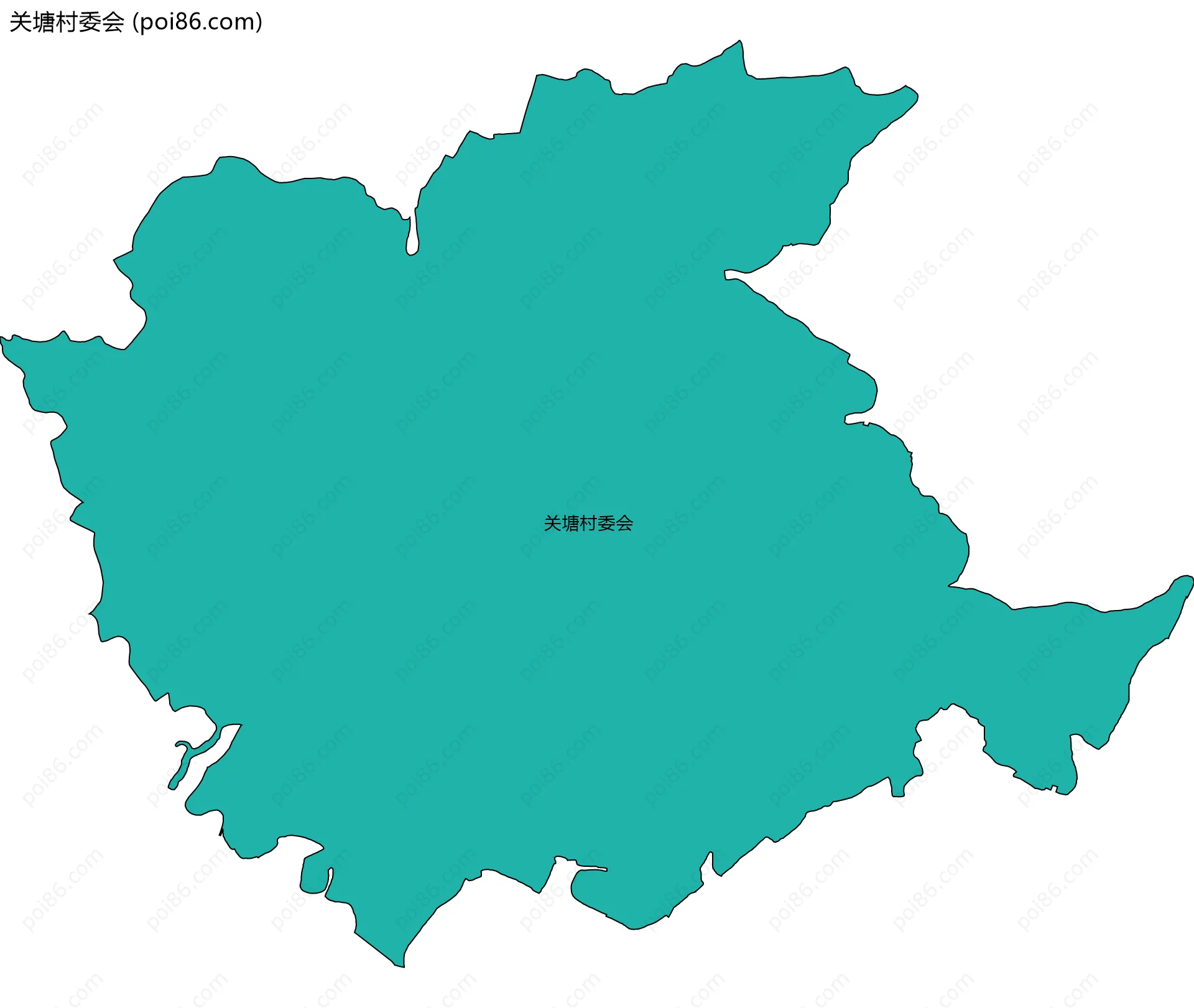 关塘村委会边界地图