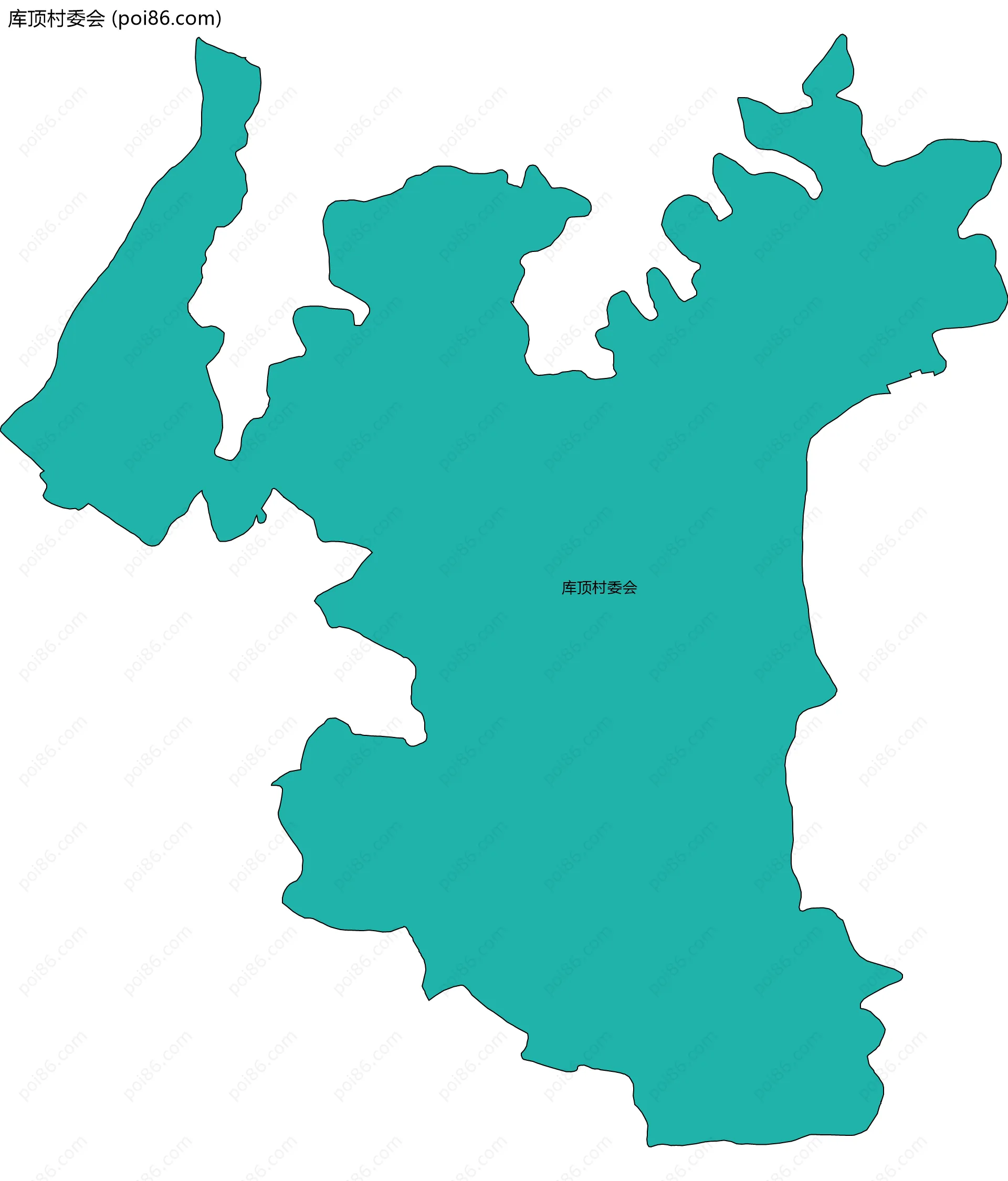 库顶村委会边界地图