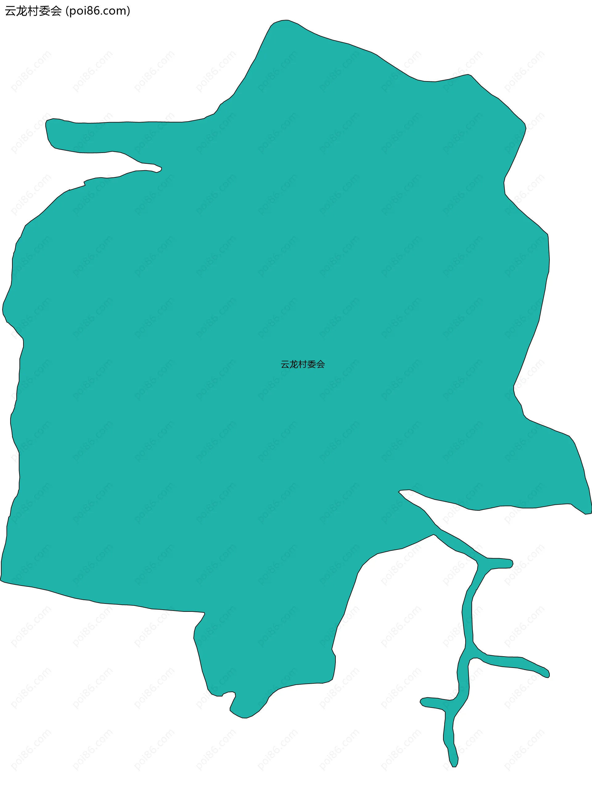 云龙村委会边界地图