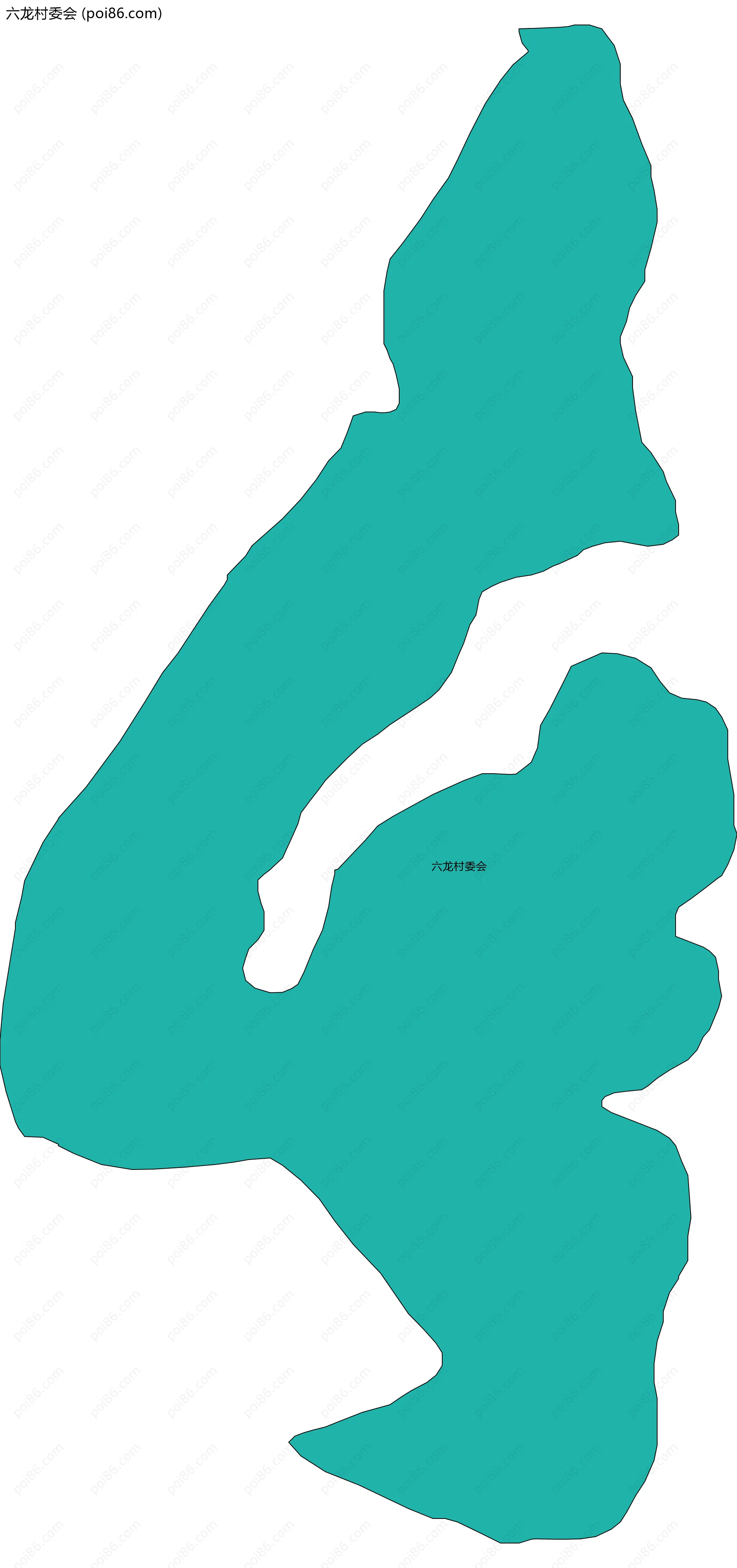 六龙村委会边界地图