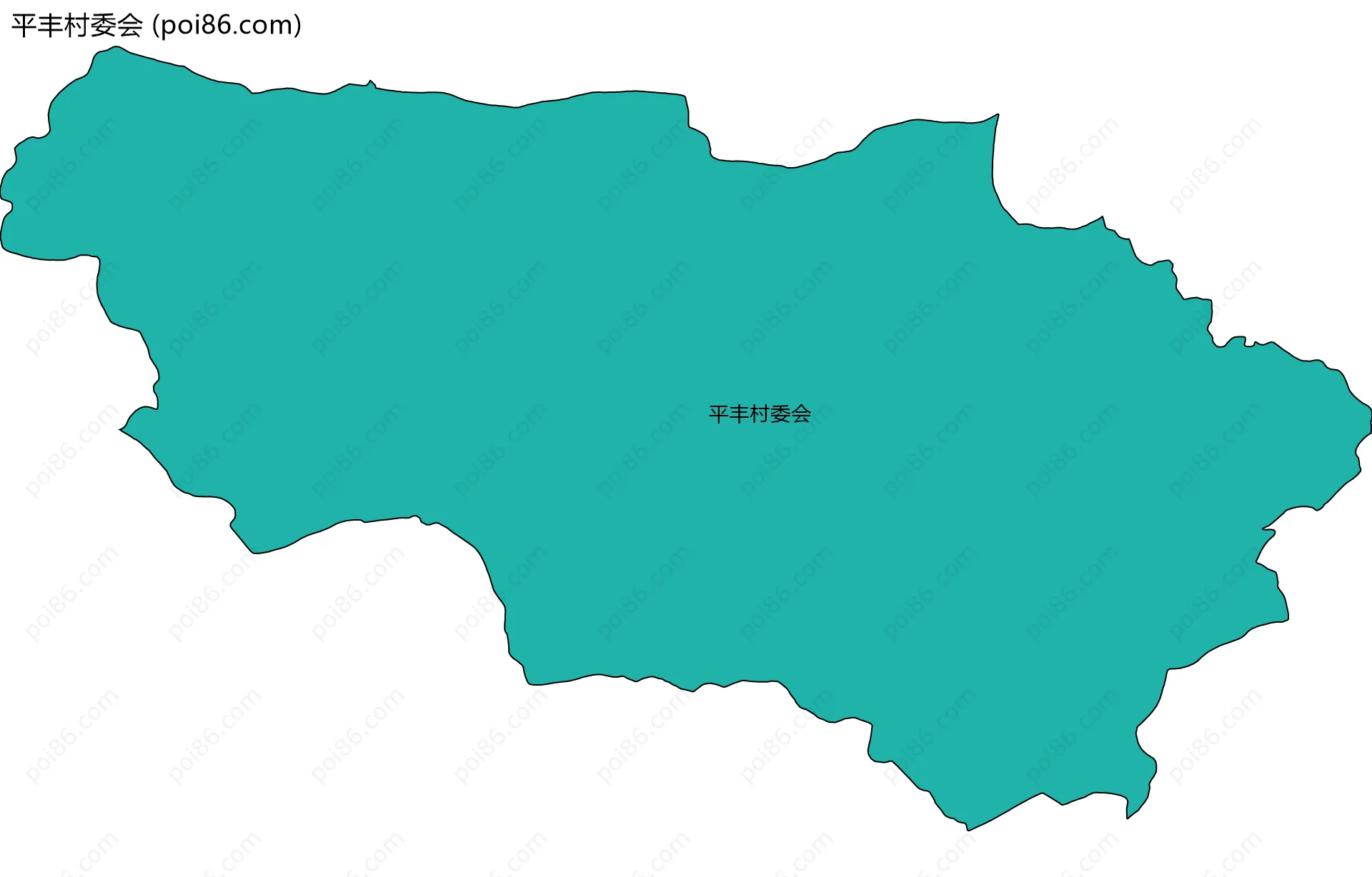 平丰村委会边界地图