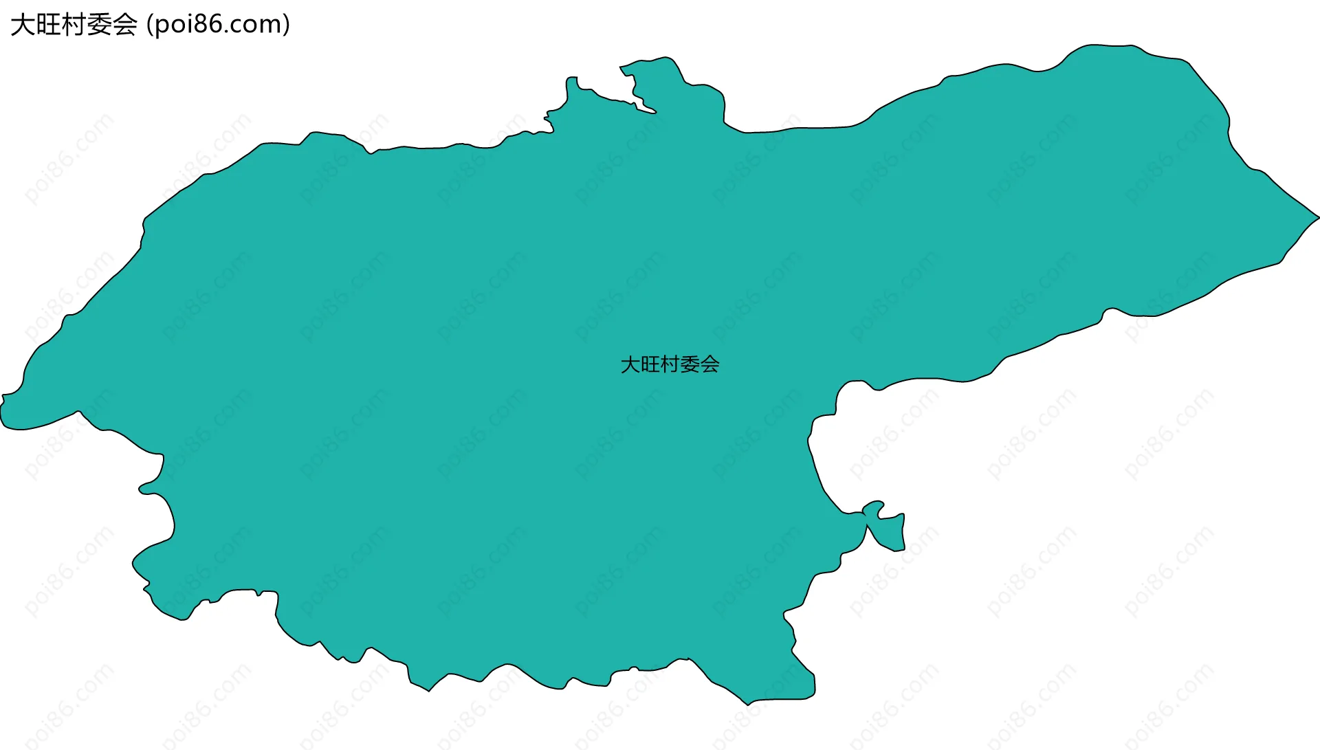 大旺村委会边界地图