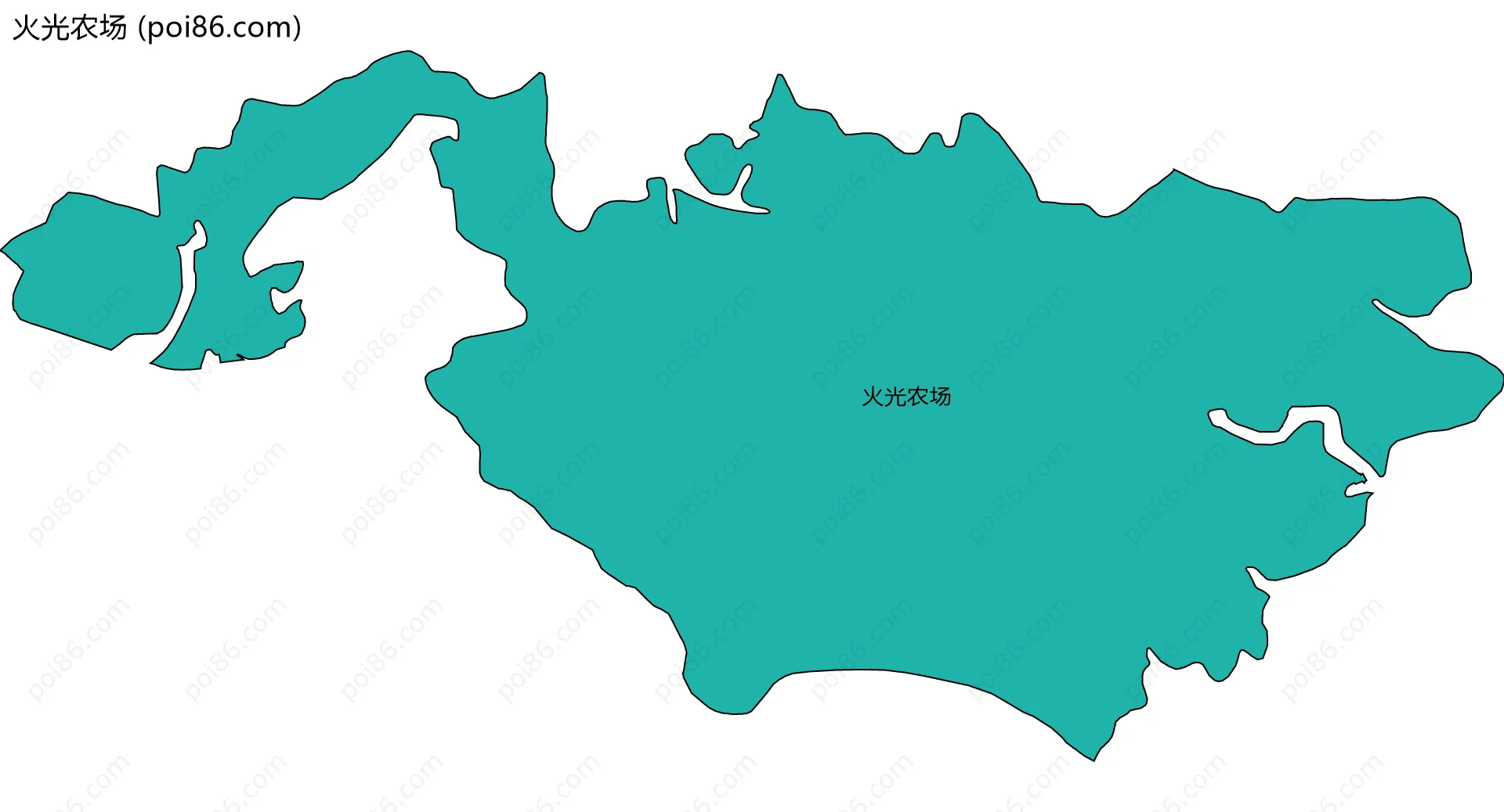 火光农场边界地图