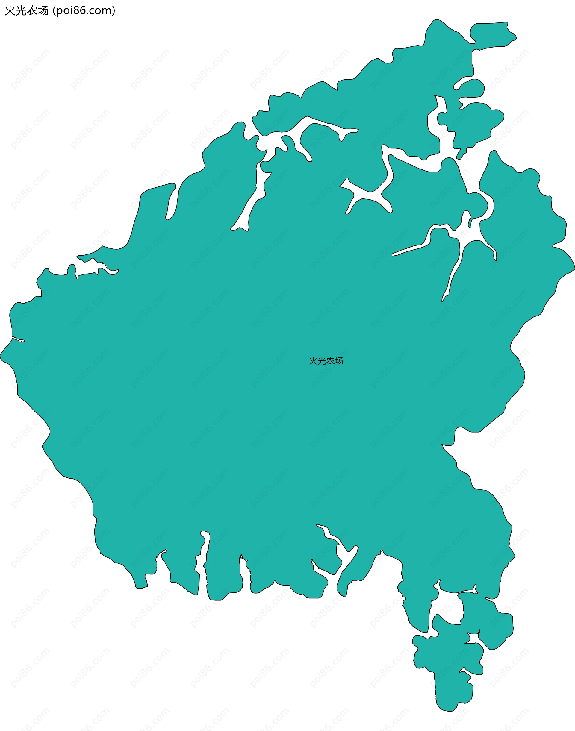 火光农场边界地图