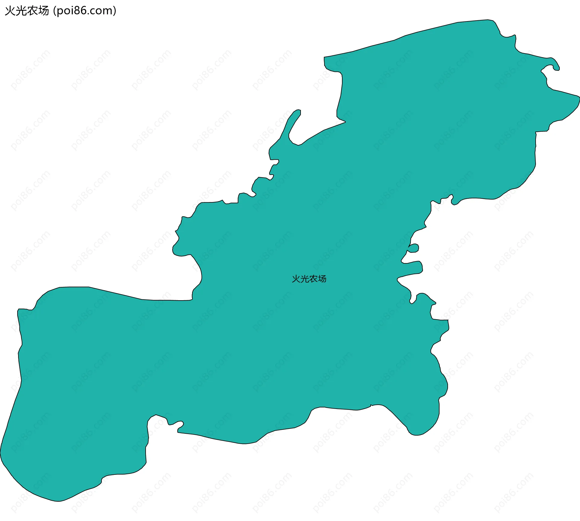 火光农场边界地图