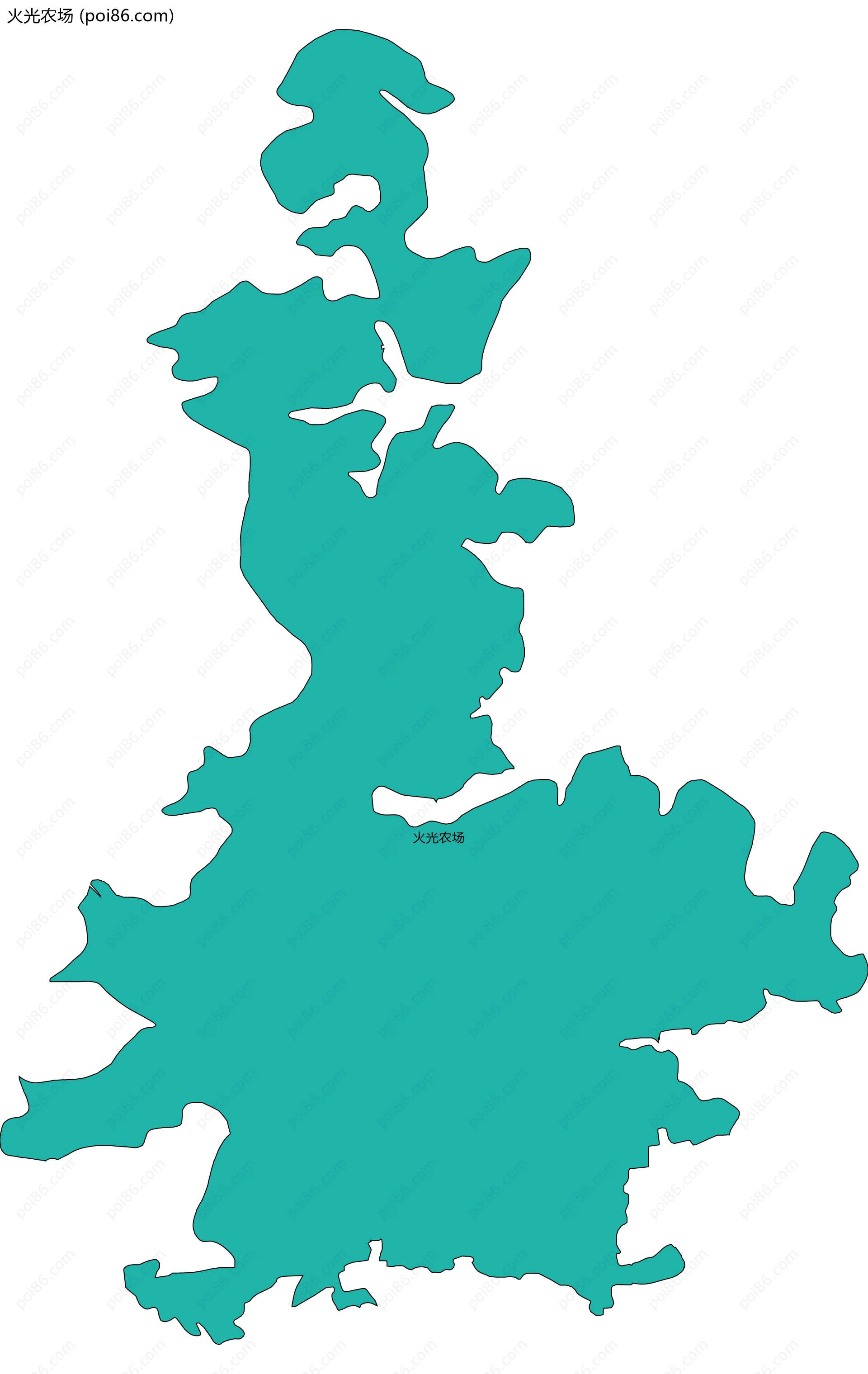 火光农场边界地图