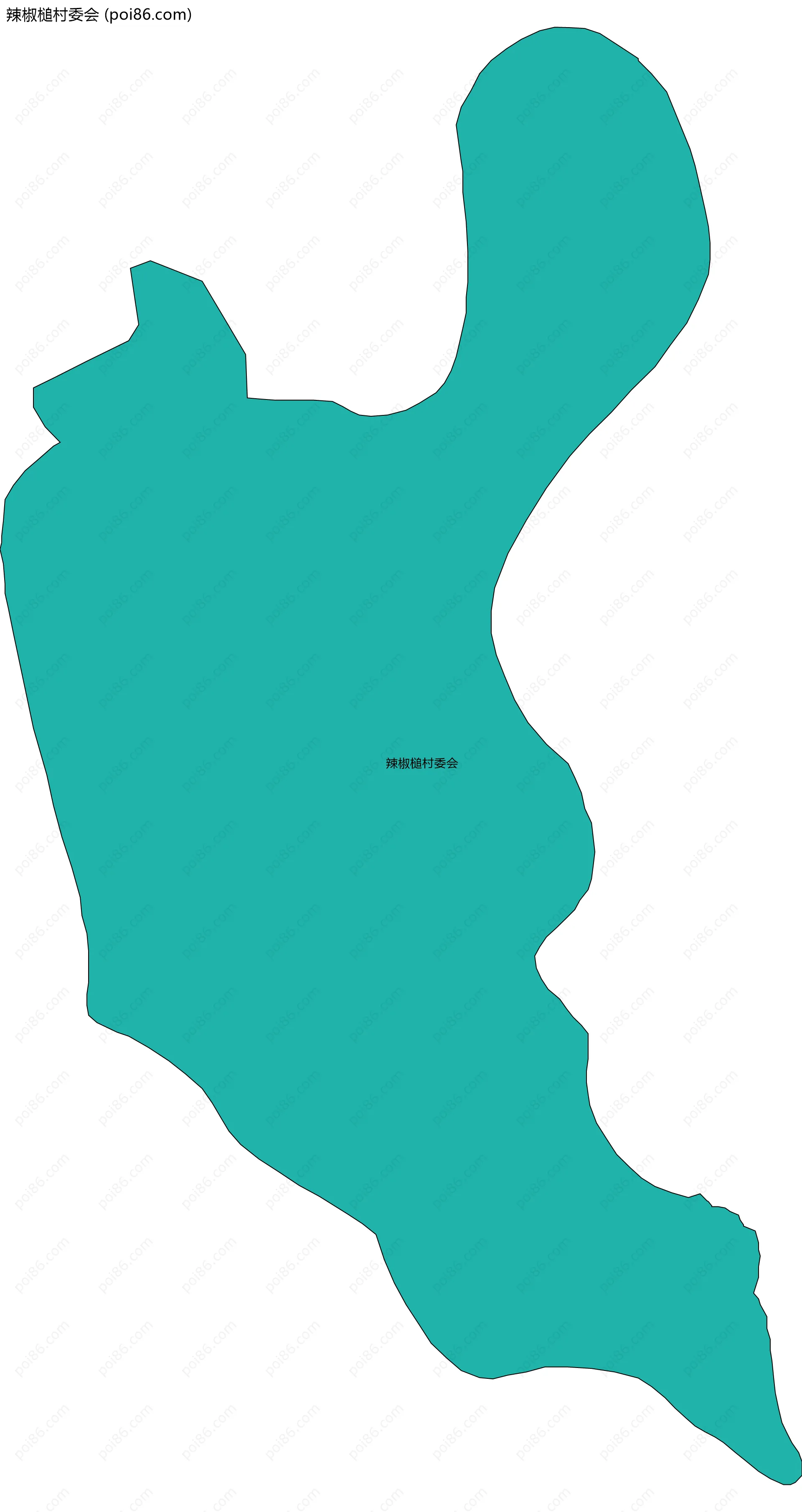 辣椒槌村委会边界地图