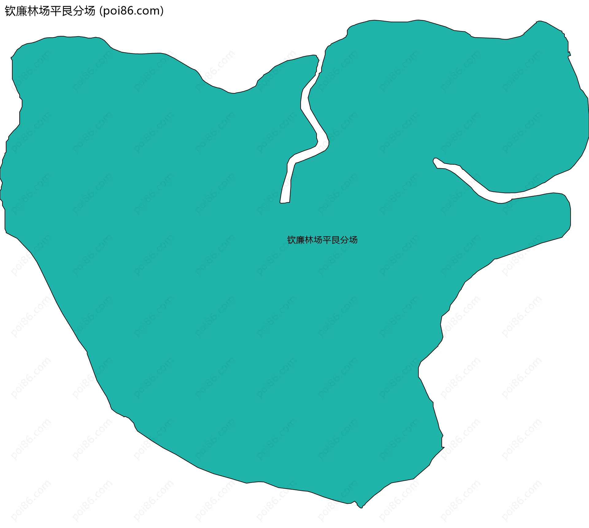 钦廉林场平艮分场边界地图