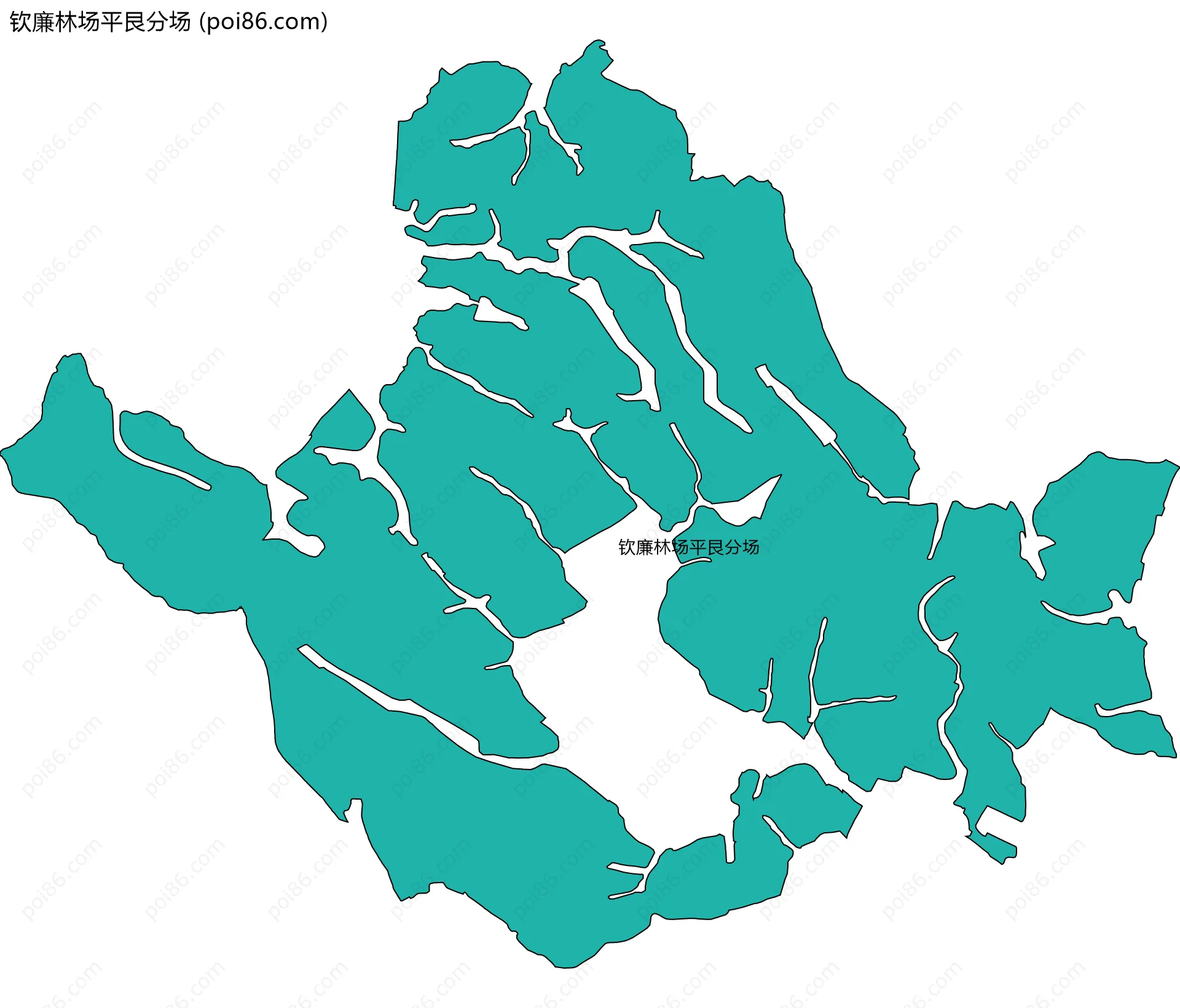 钦廉林场平艮分场边界地图
