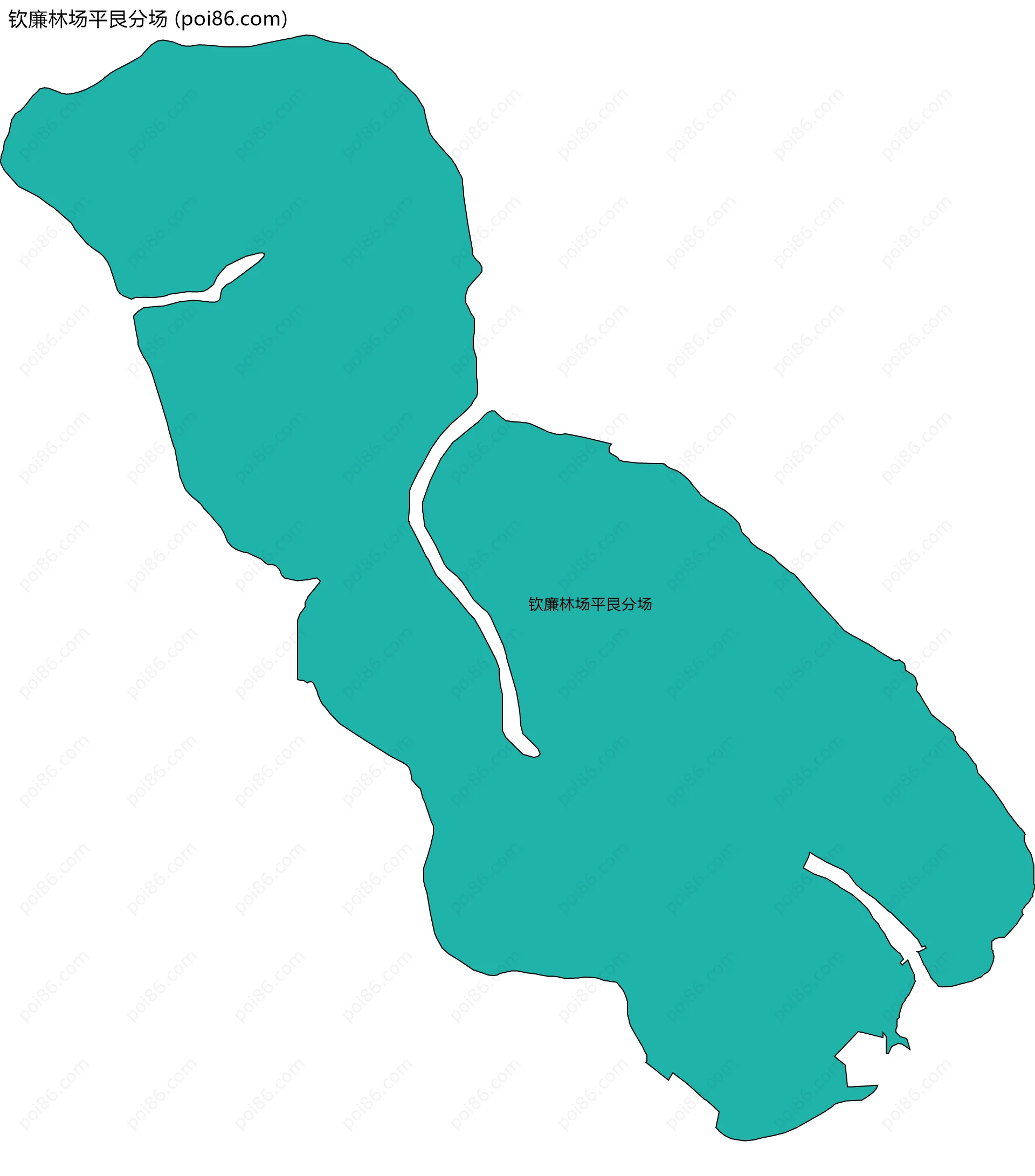 钦廉林场平艮分场边界地图