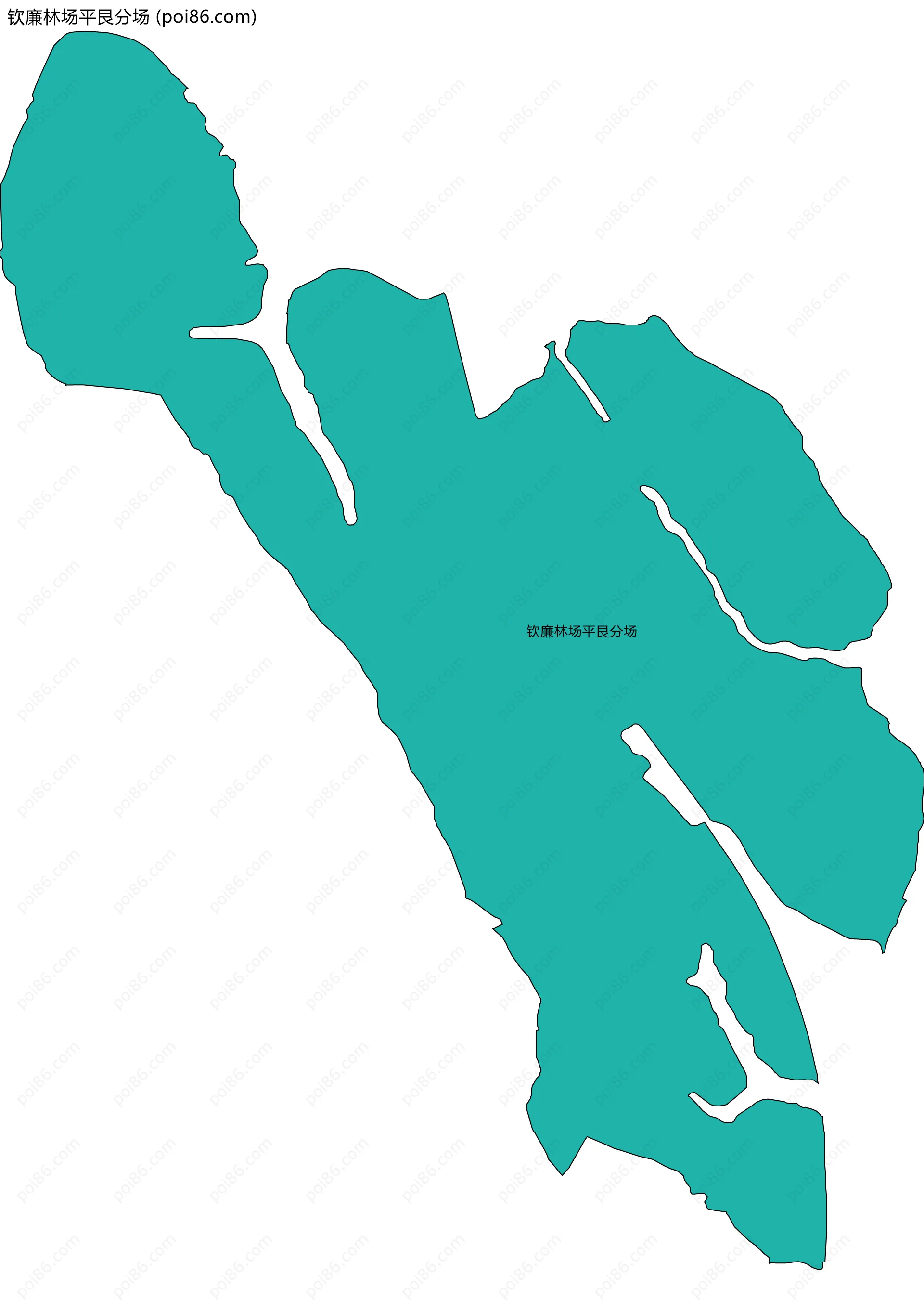 钦廉林场平艮分场边界地图