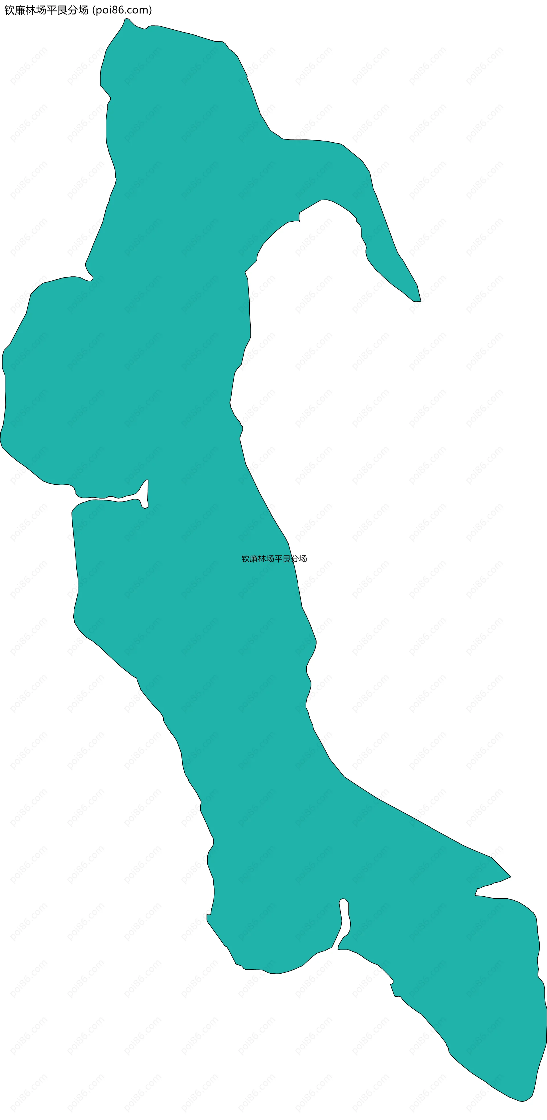 钦廉林场平艮分场边界地图