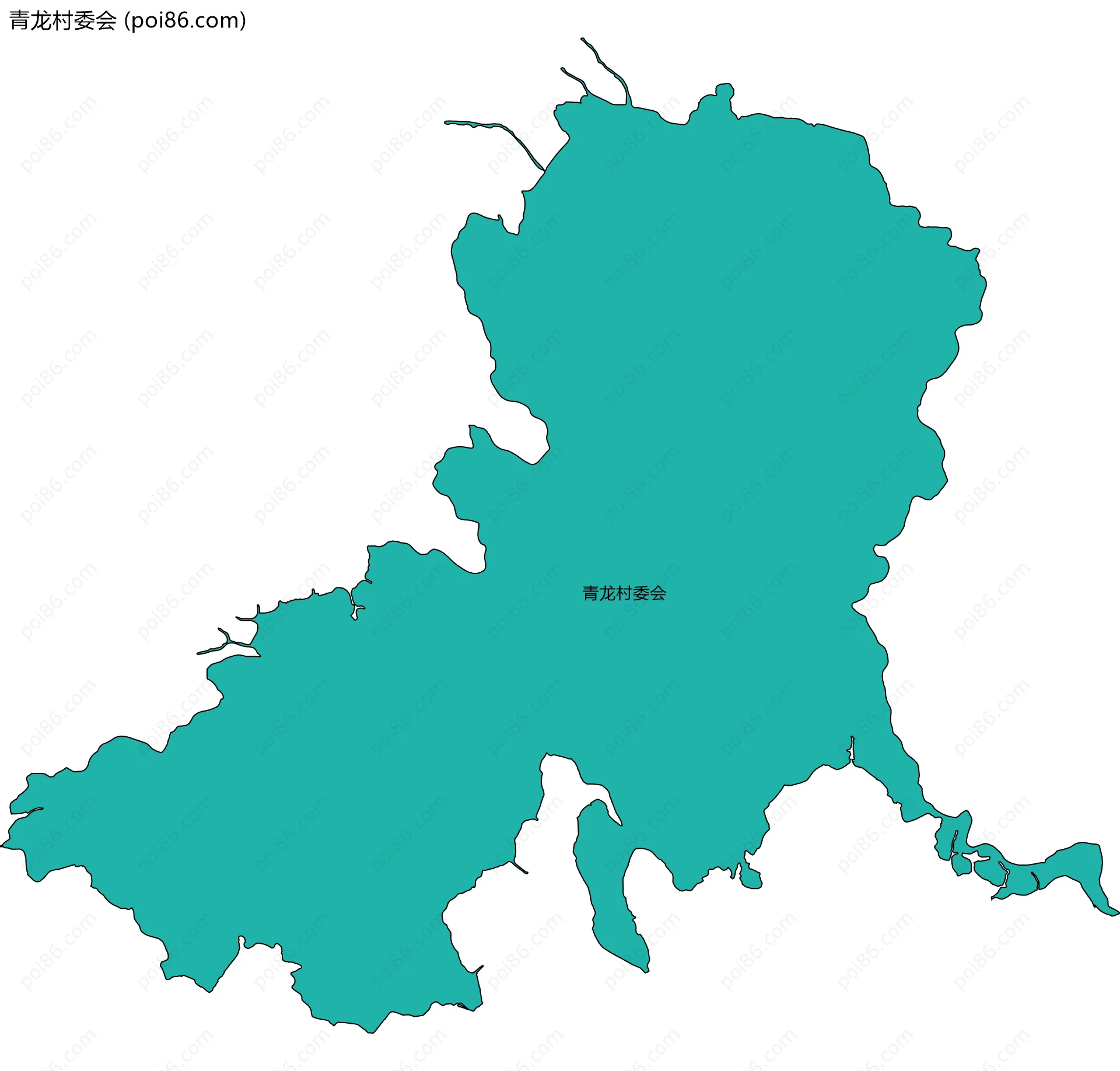 青龙村委会边界地图