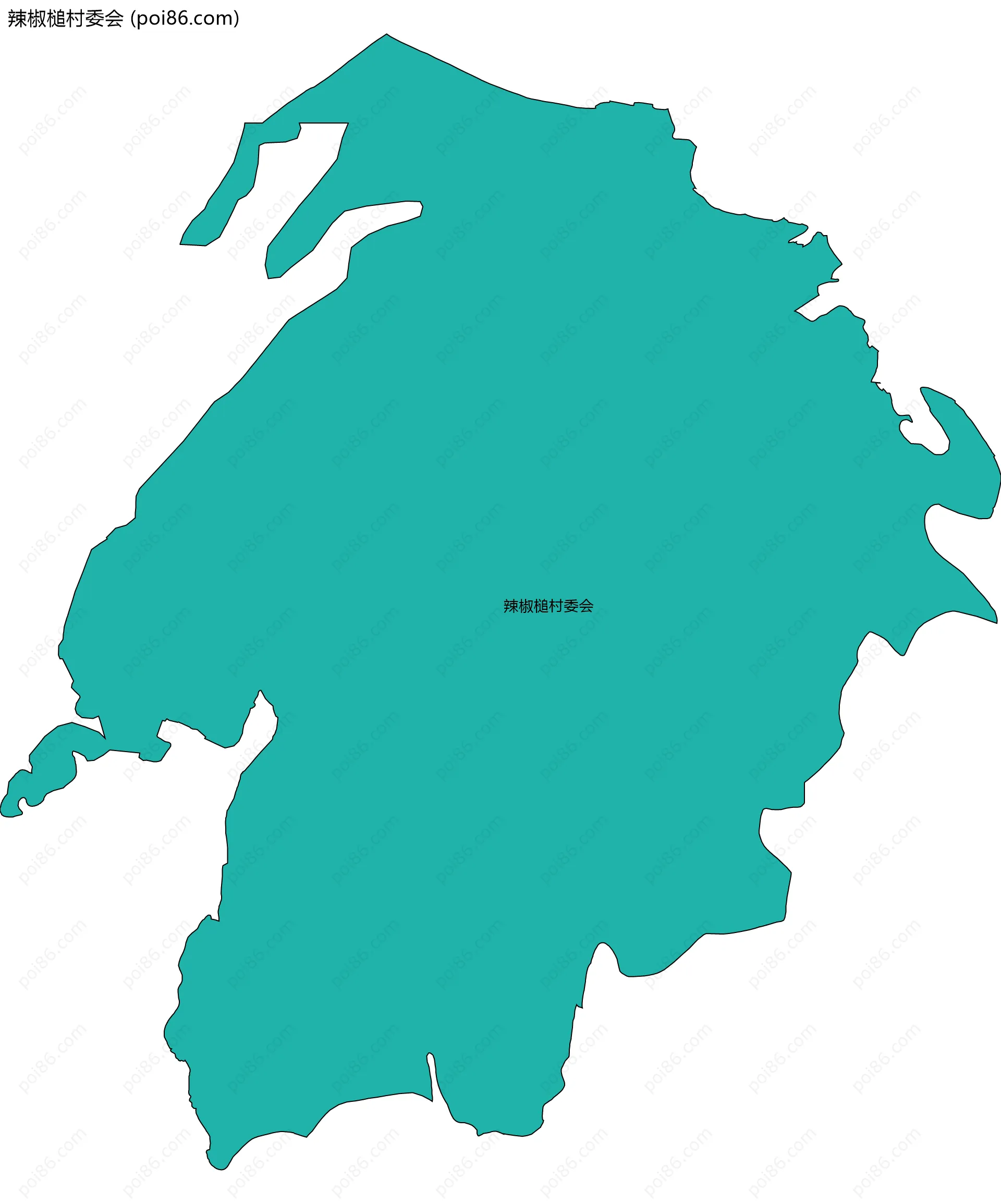 辣椒槌村委会边界地图