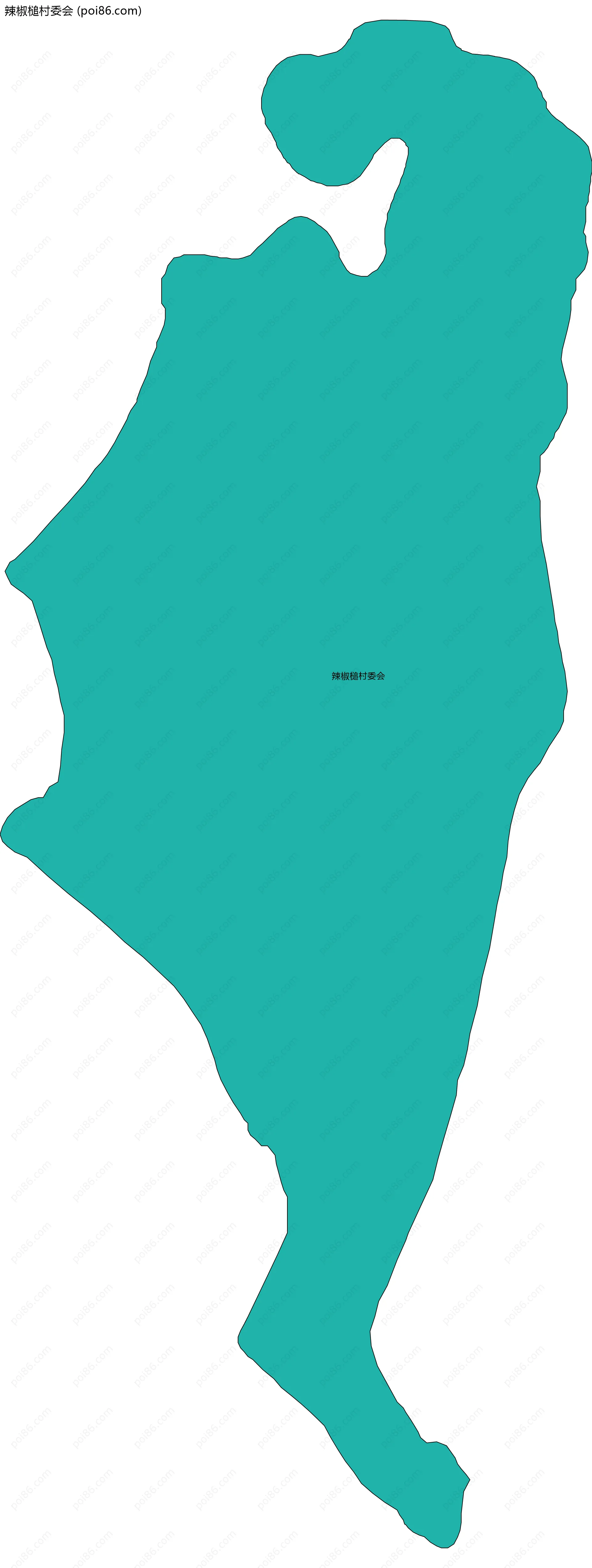 辣椒槌村委会边界地图