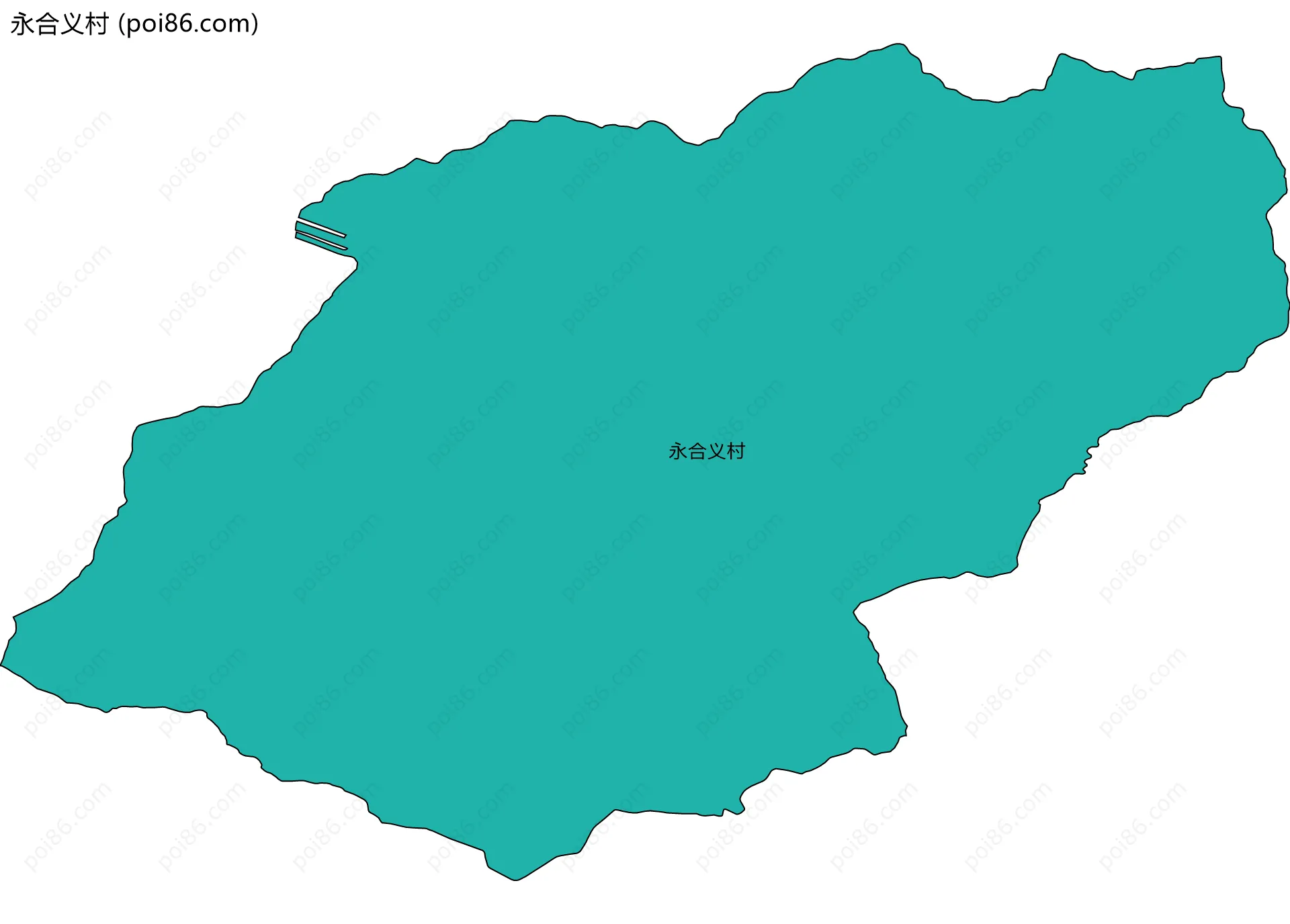 永合义村边界地图