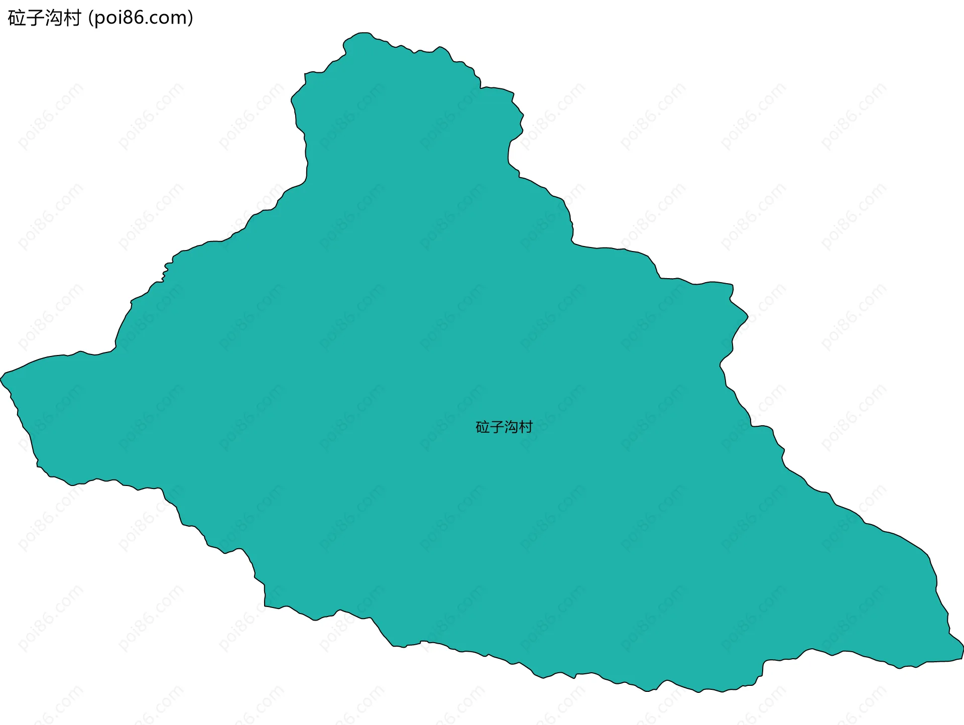 砬子沟村边界地图