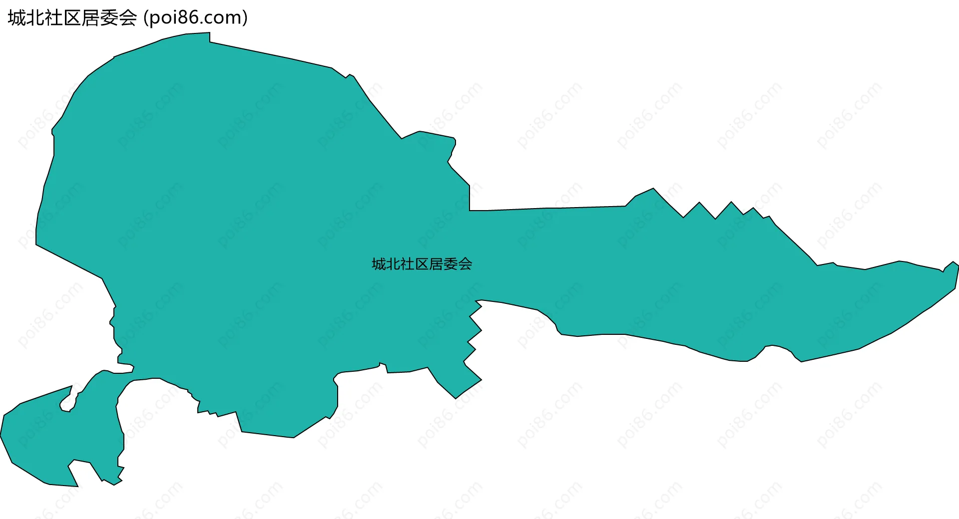 城北社区居委会边界地图