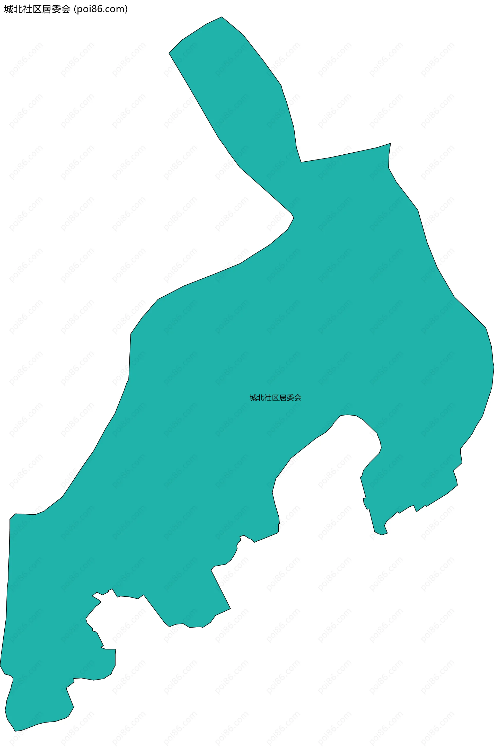 城北社区居委会边界地图