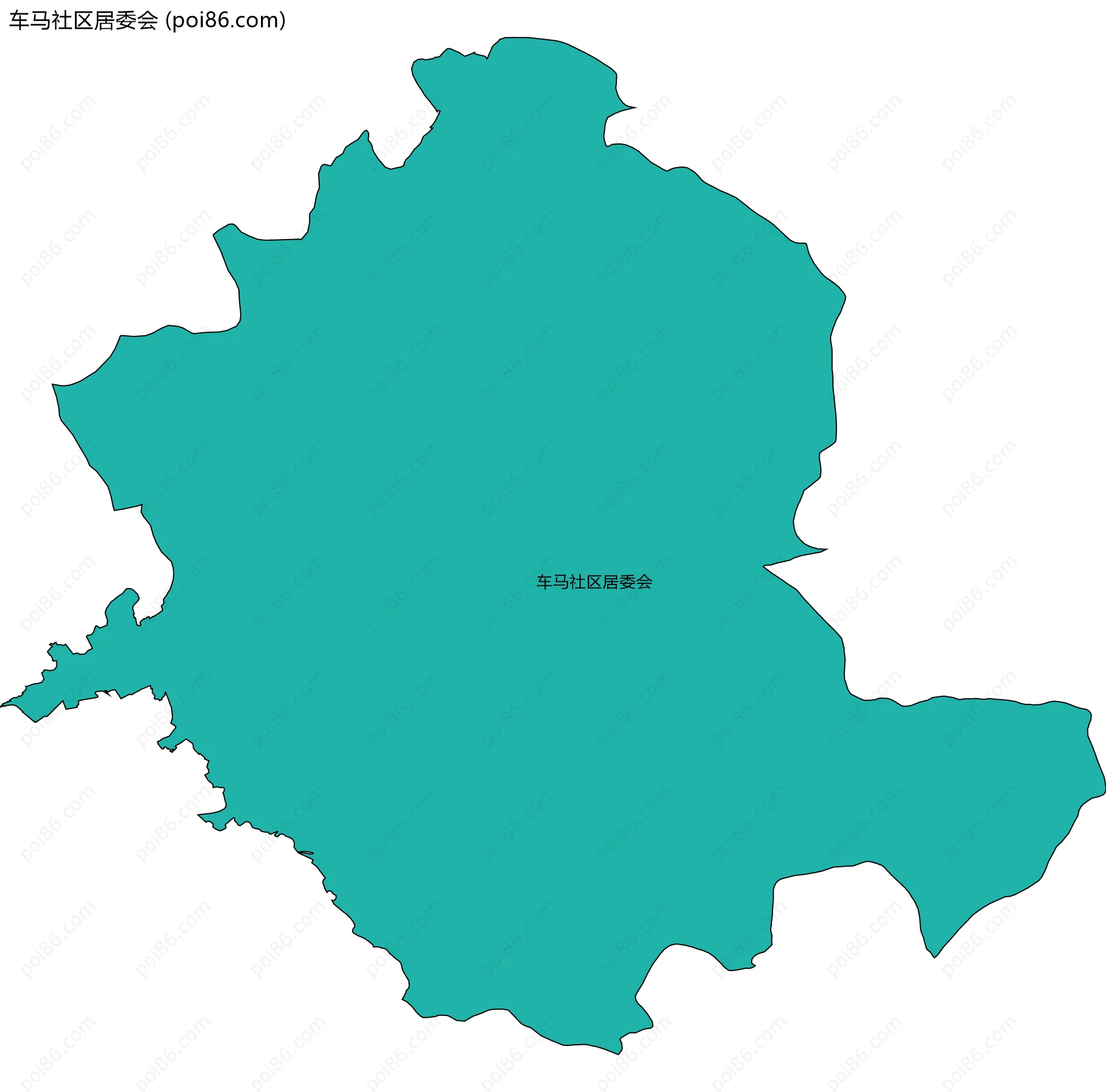 车马社区居委会边界地图