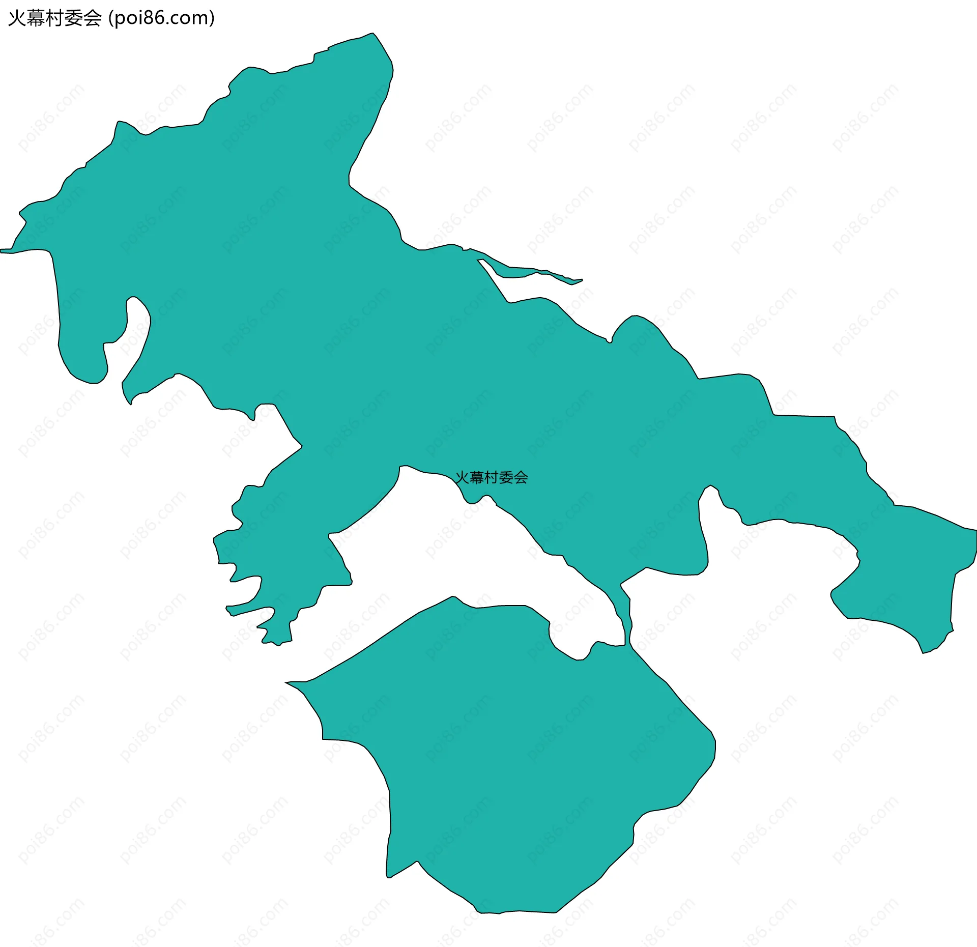 火幕村委会边界地图