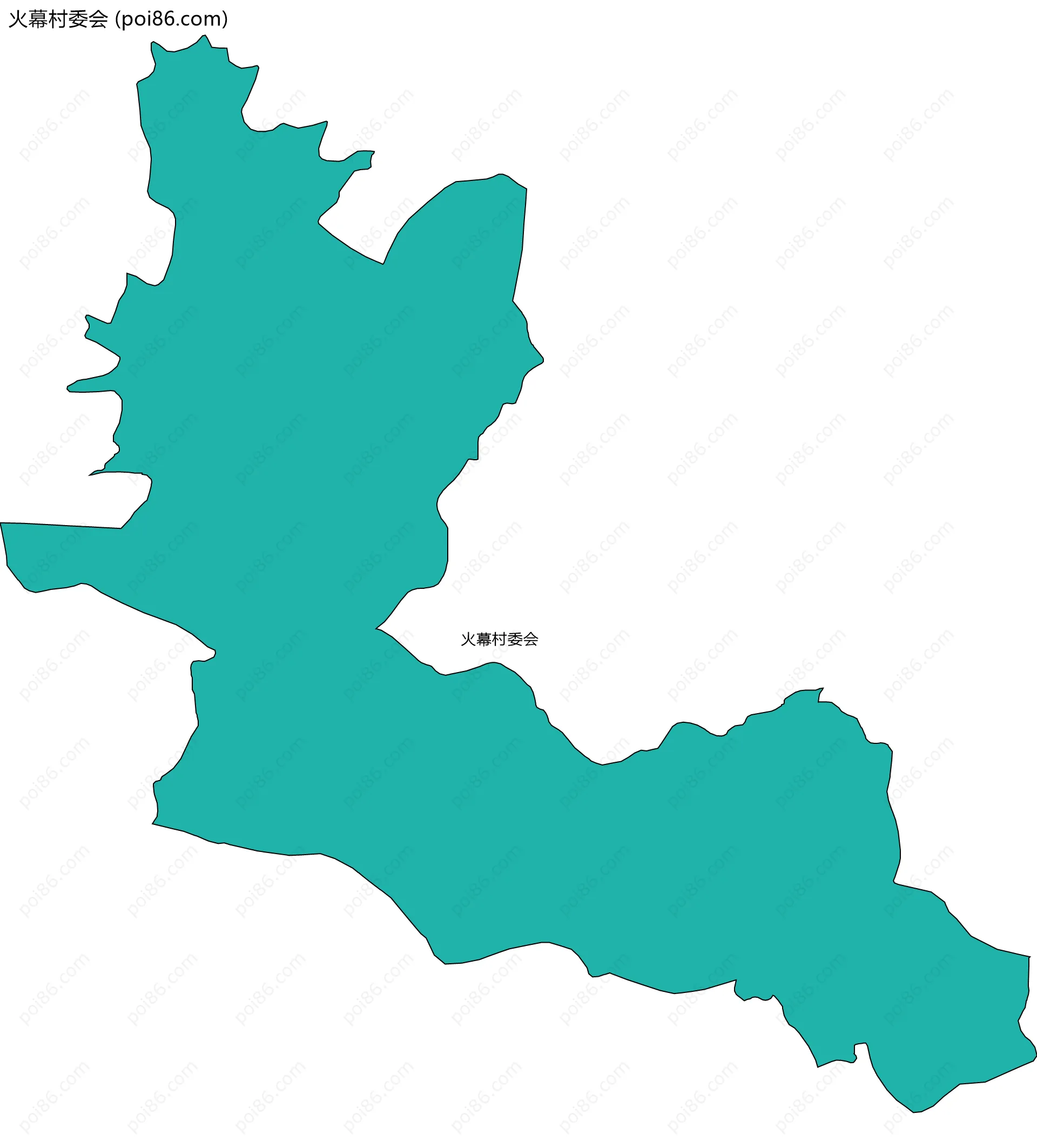 火幕村委会边界地图
