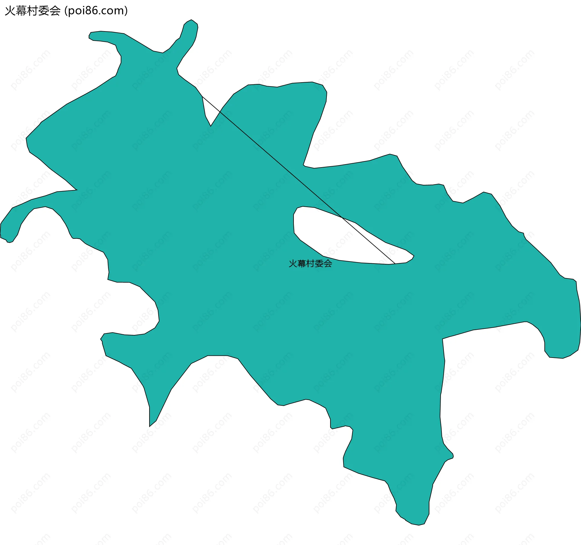 火幕村委会边界地图