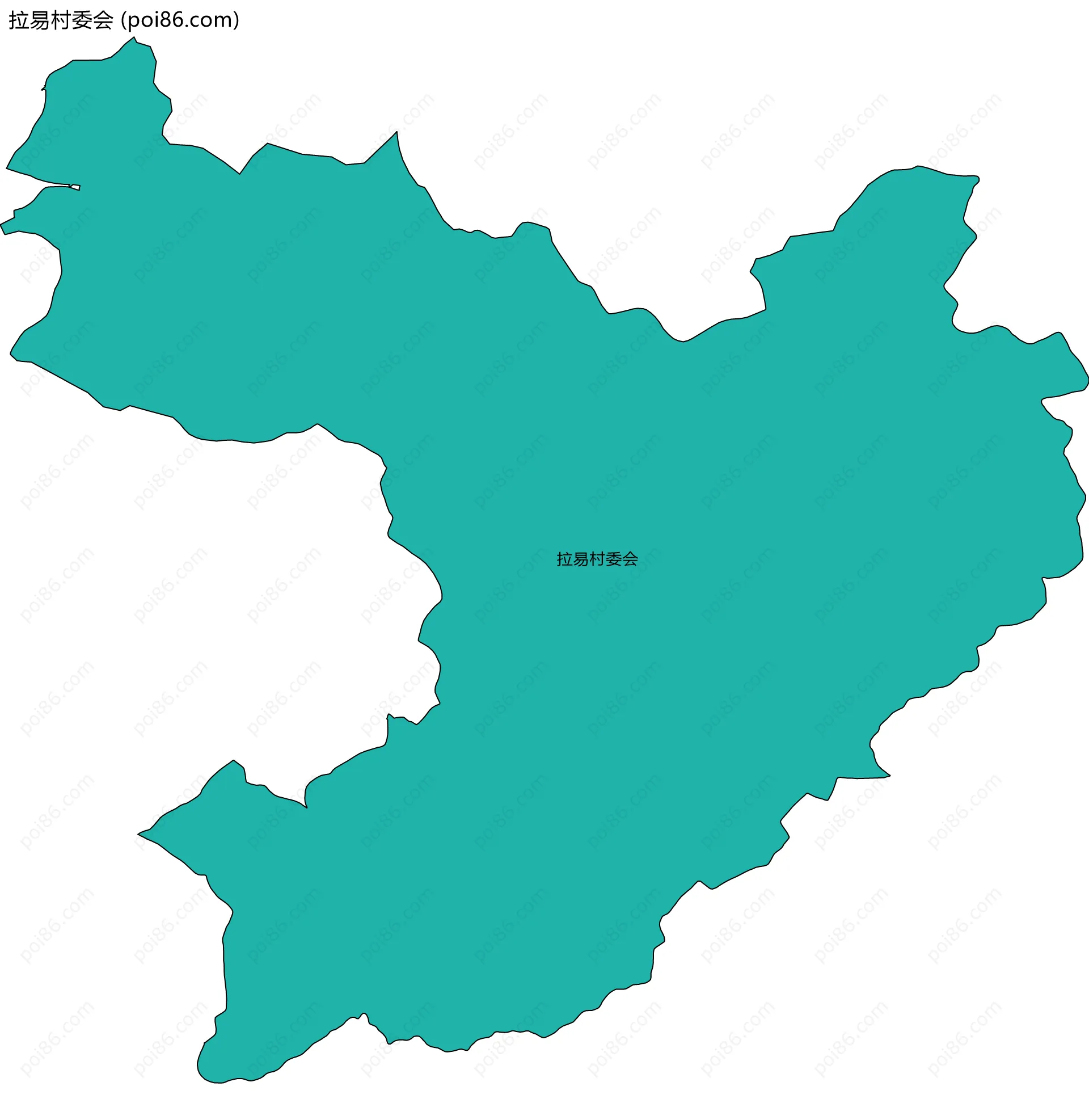 拉易村委会边界地图