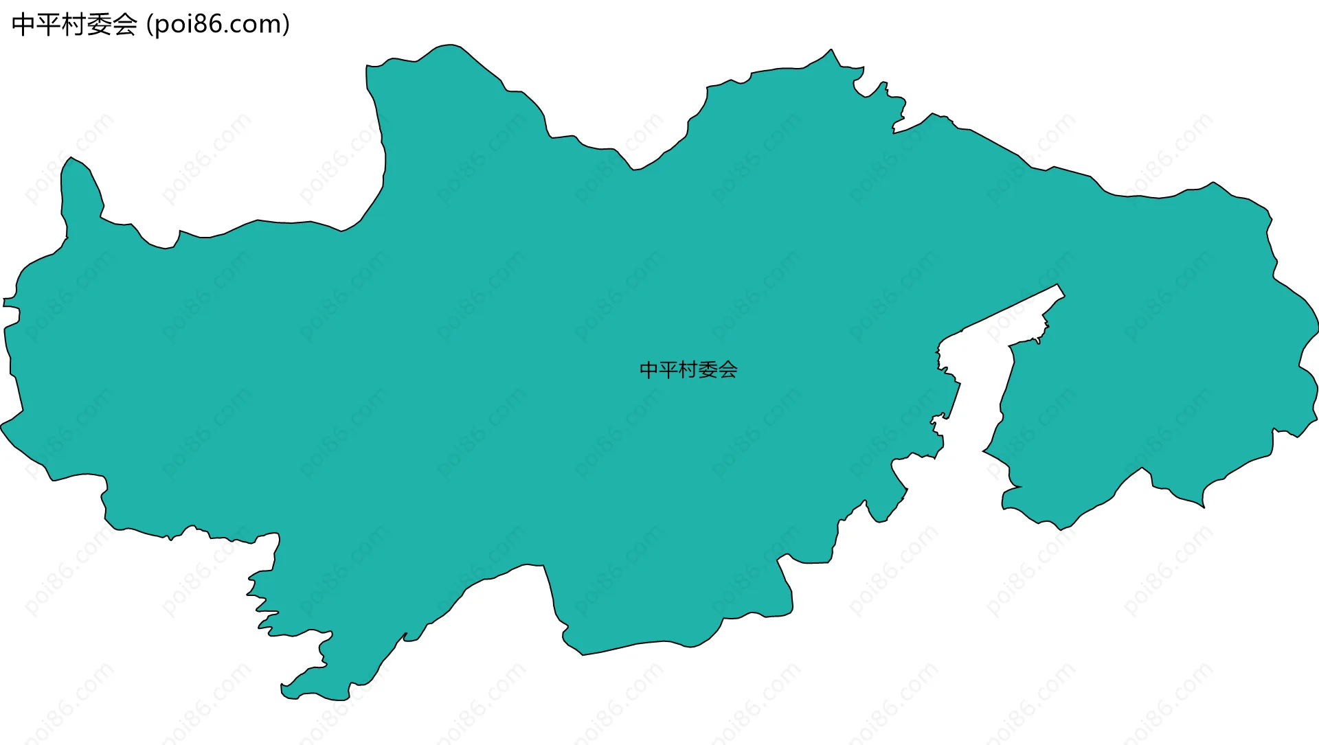 中平村委会边界地图