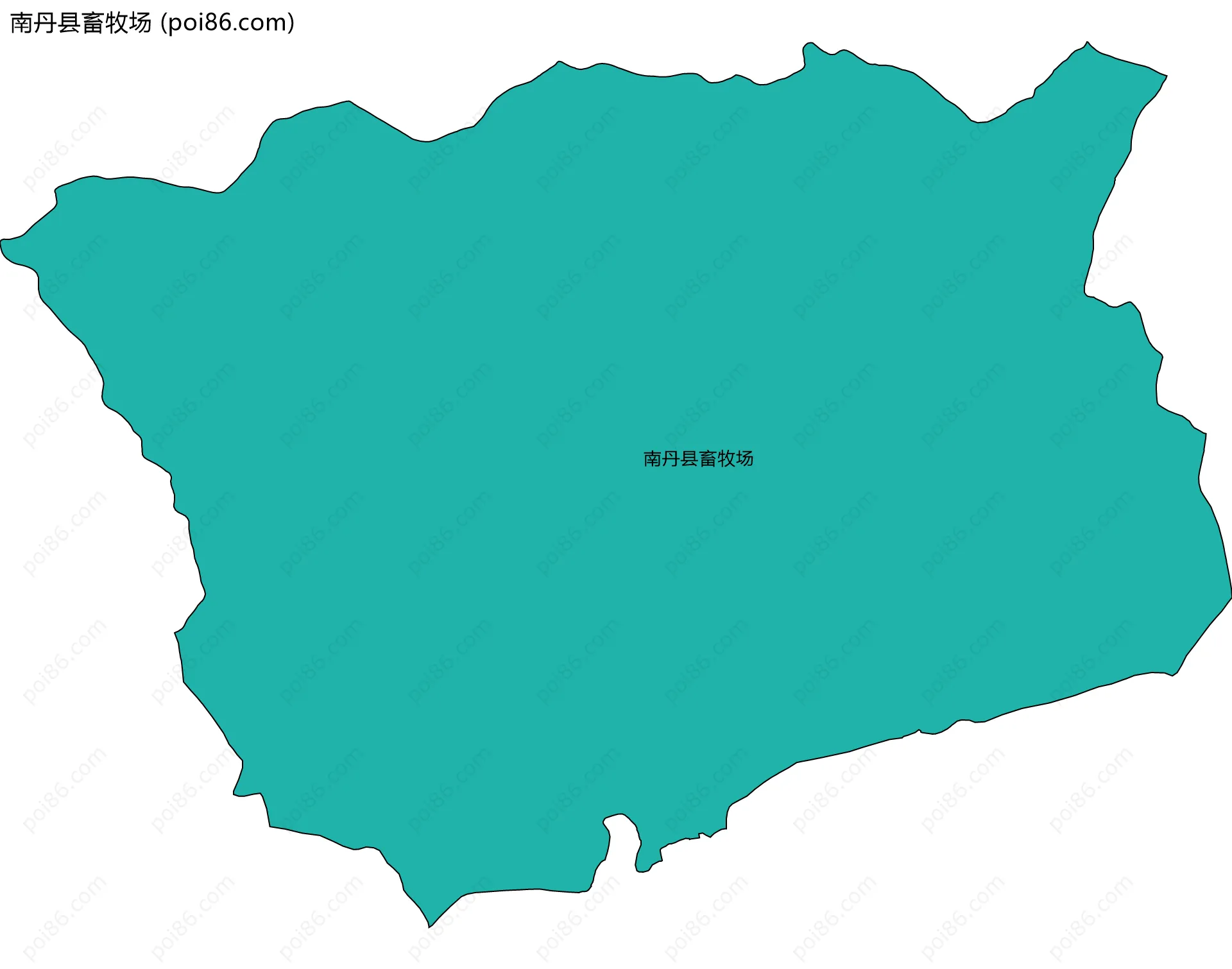 南丹县畜牧场边界地图