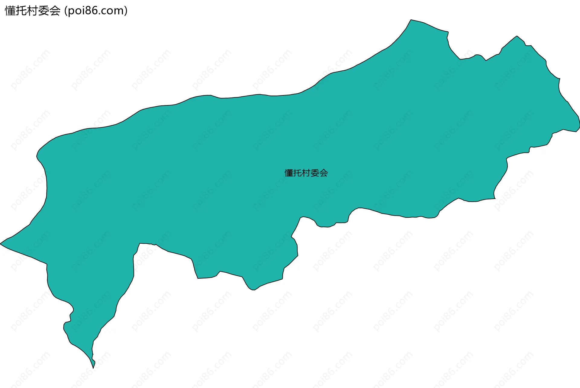 懂托村委会边界地图