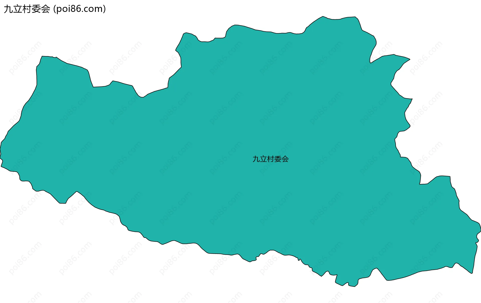 九立村委会边界地图