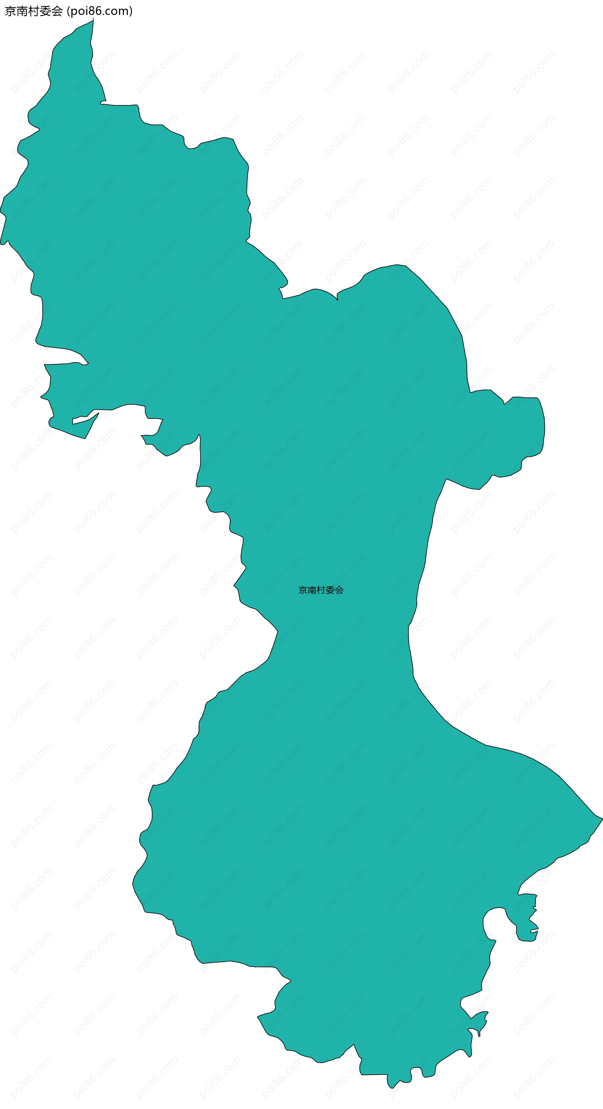 京南村委会边界地图