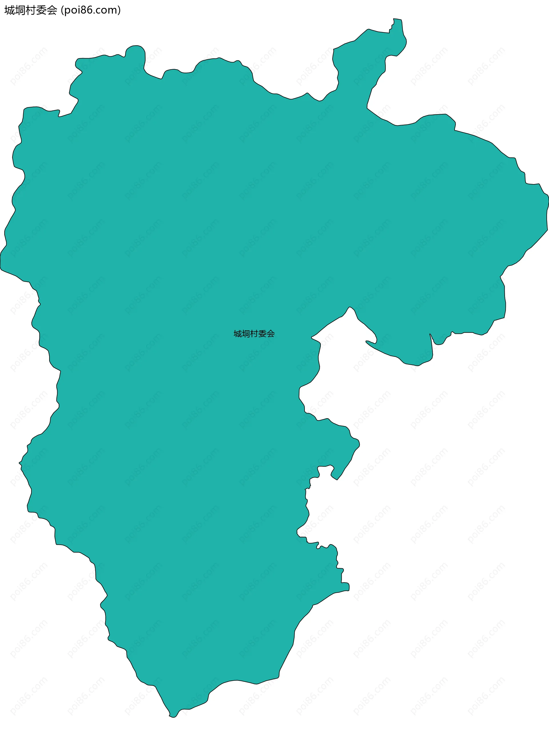 城垌村委会边界地图