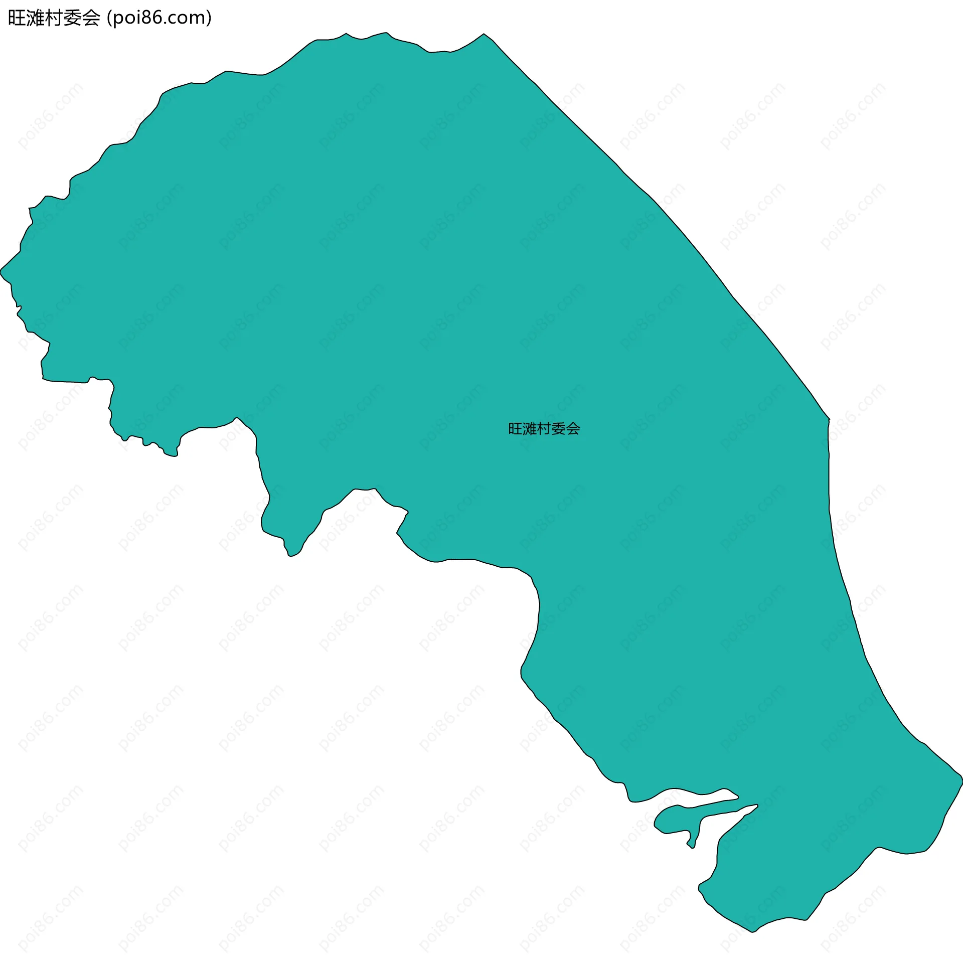 旺滩村委会边界地图