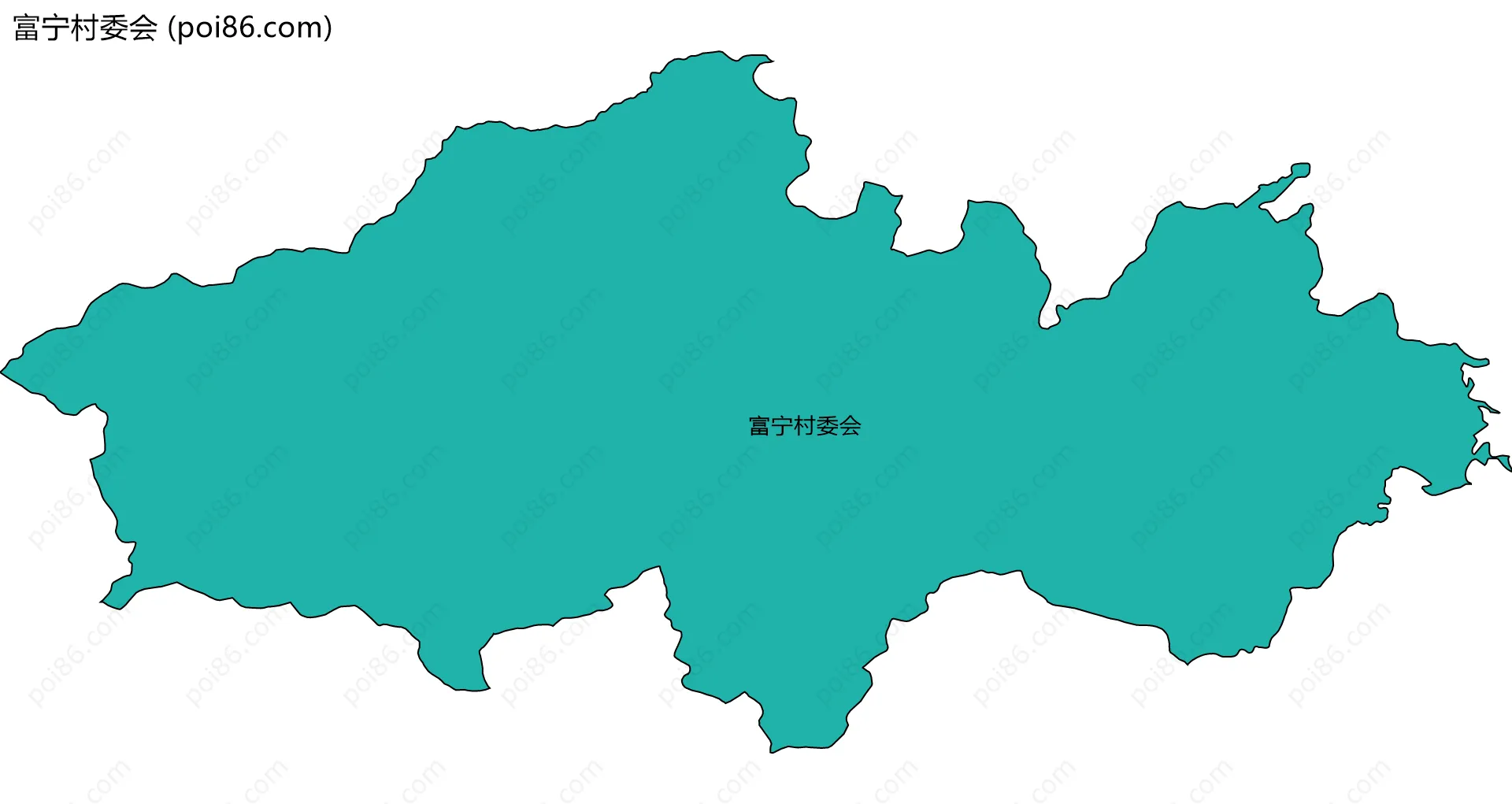 富宁村委会边界地图