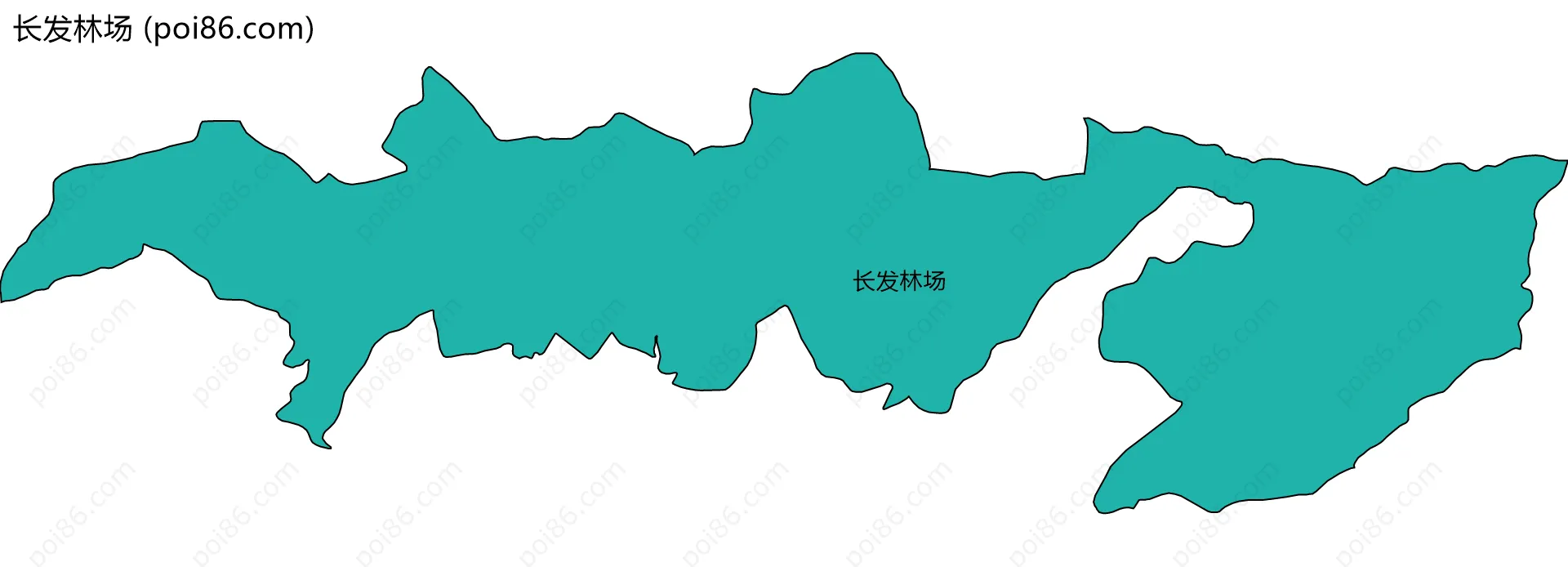 长发林场边界地图