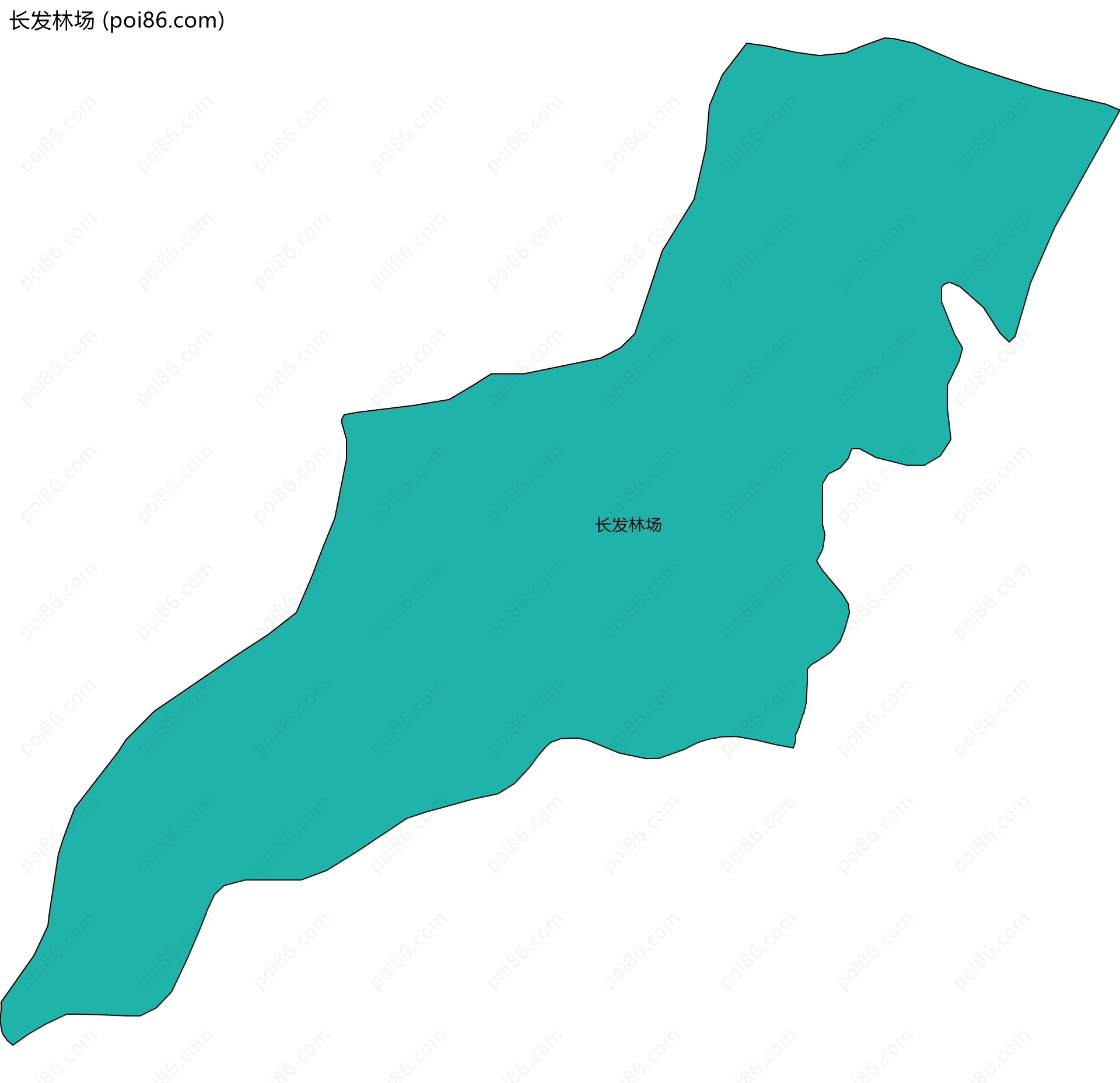 长发林场边界地图